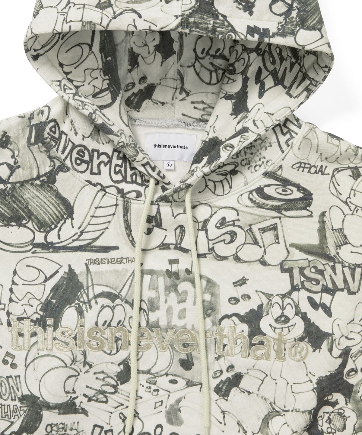 디스이즈네버댓(THISISNEVERTHAT) T-Logo Hoodie Graffiti