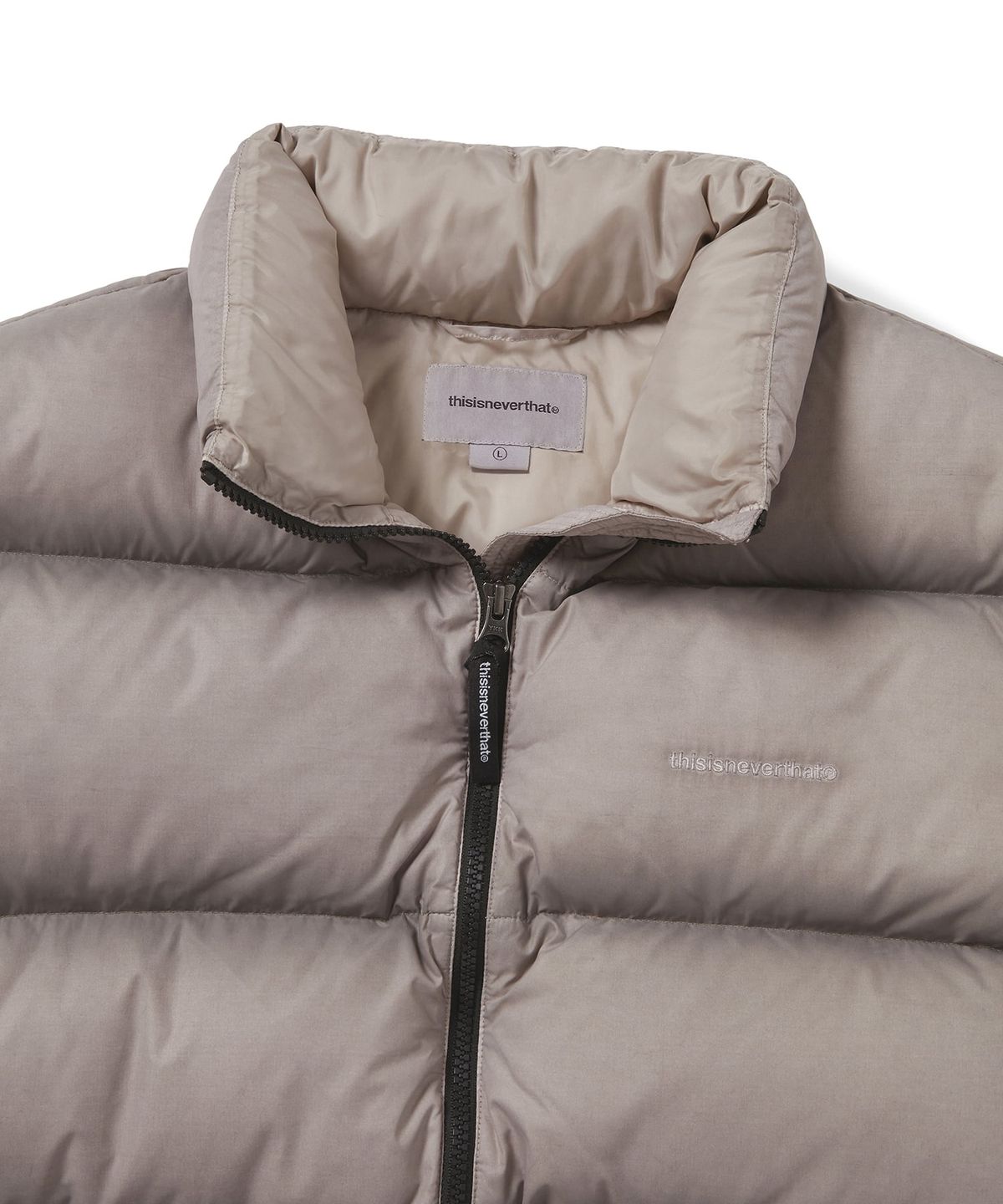 디스이즈네버댓(THISISNEVERTHAT) PERTEX Overdyed T Down Jacket Stone