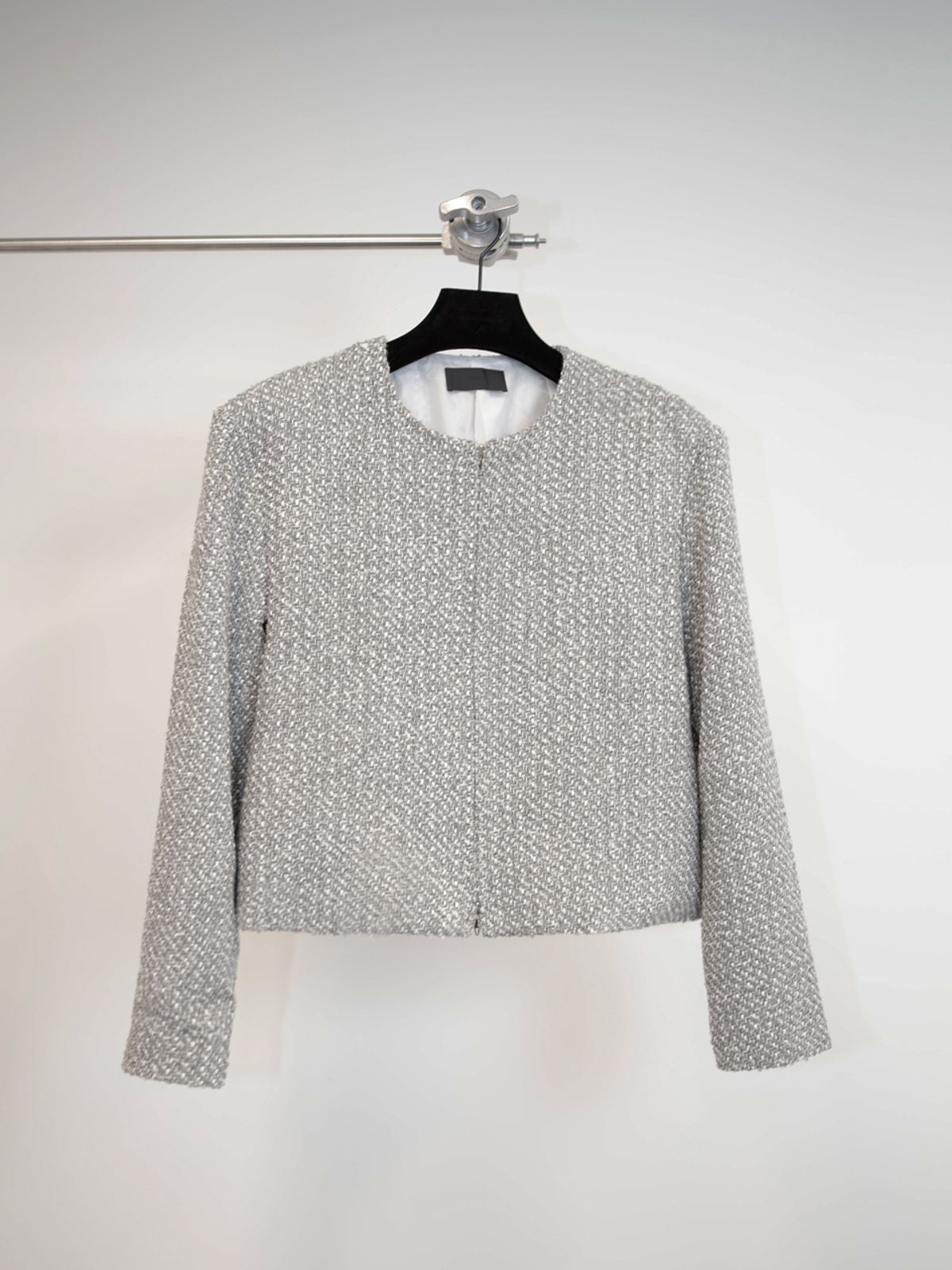 고저(GOZER) TWEED ZIP UP_GREY