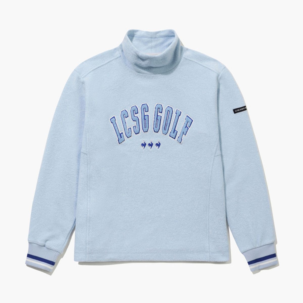 르꼬끄 골프(LECOQ GOLF) 여성 부클 방풍 긴팔 티셔츠 _LBLU GQ422LRLO1