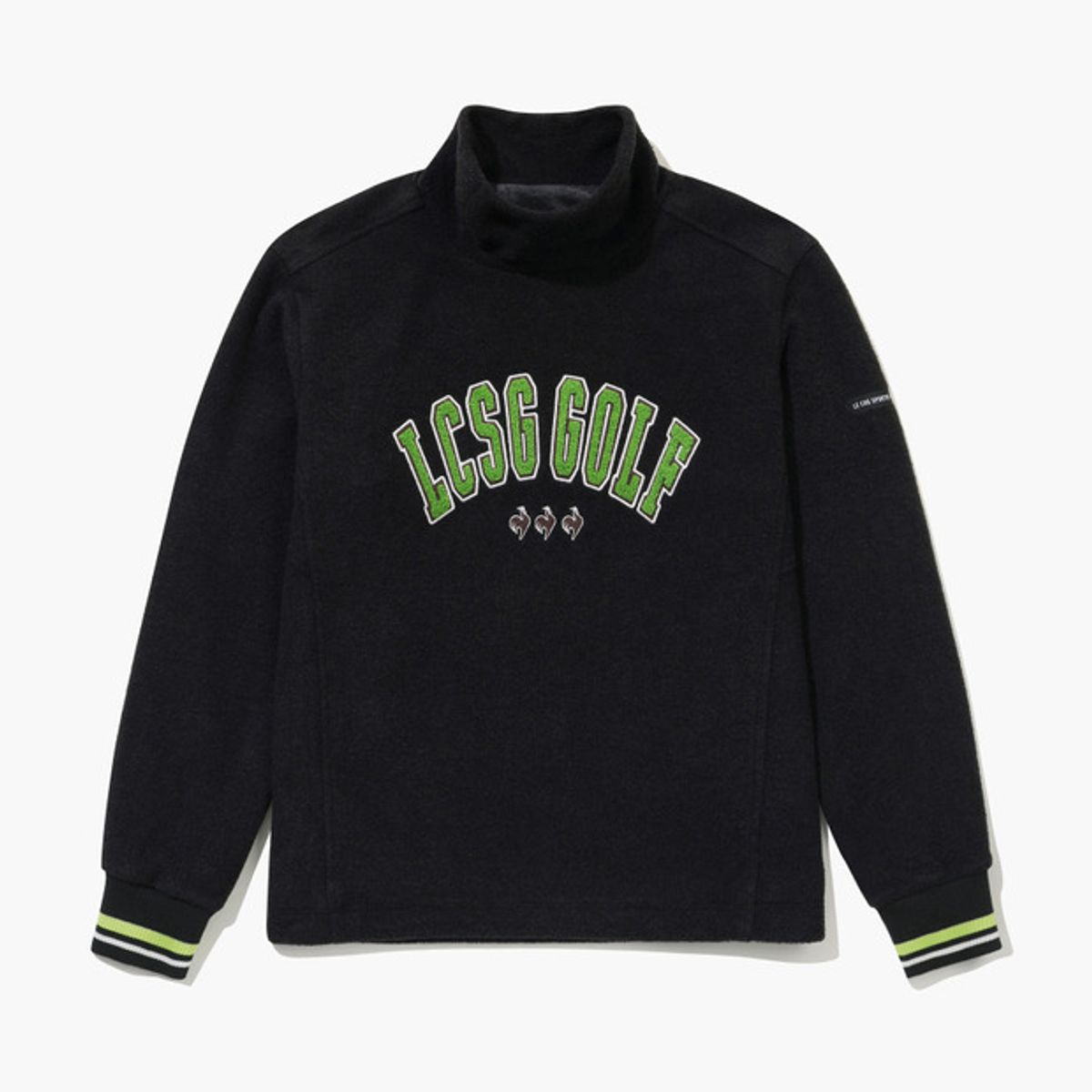 르꼬끄 골프(LECOQ GOLF) 여성 부클 방풍 긴팔 티셔츠 _BLCK GQ422LRLO1