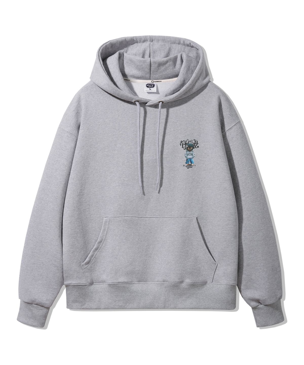 앨빈클로(ALVINCLO) Meow Cat 오버핏 후드티 AVH325 (3 COLOR)