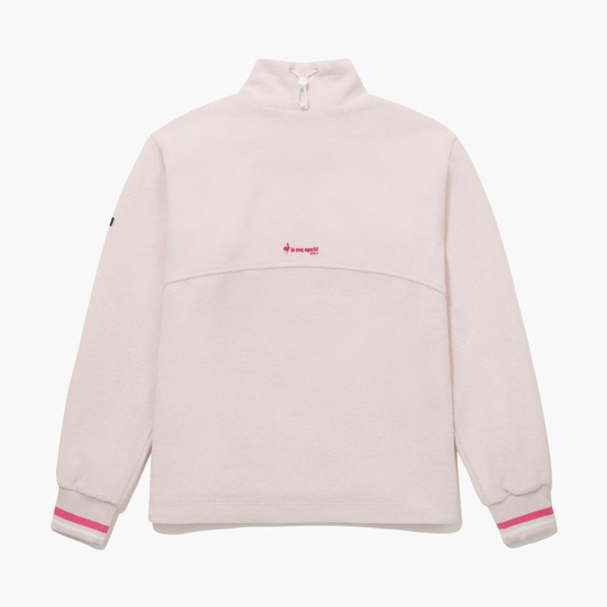 르꼬끄 골프(LECOQ GOLF) 여성 부클 방풍 긴팔 티셔츠 _LPNK GQ422LRLO1
