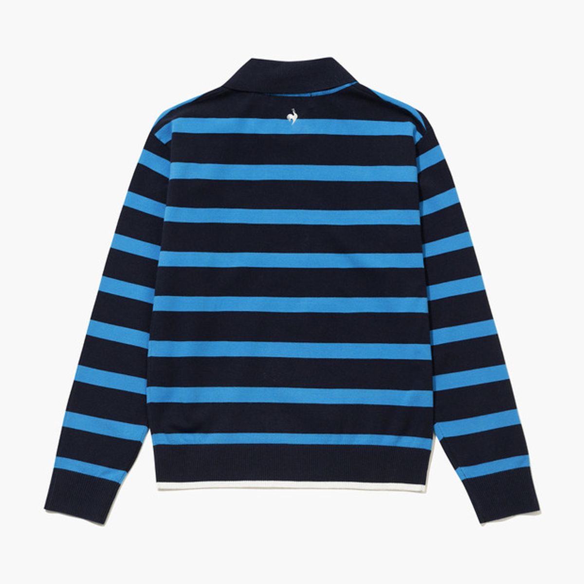 르꼬끄 골프(LECOQ GOLF) 여성 스트라이프 카라 스웨터 _NAVY GQ422LKPO3