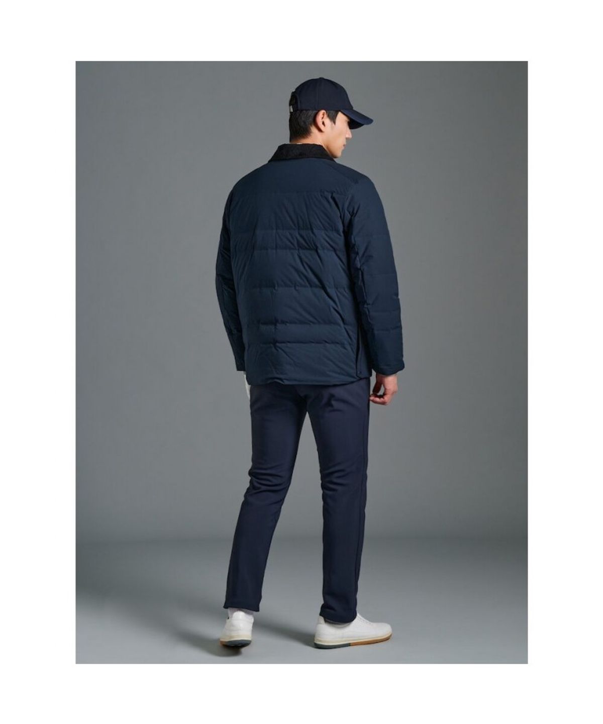 빈폴골프(BEANPOLE GOLF) 남성 본딩 슬림 팬츠 - 네이비