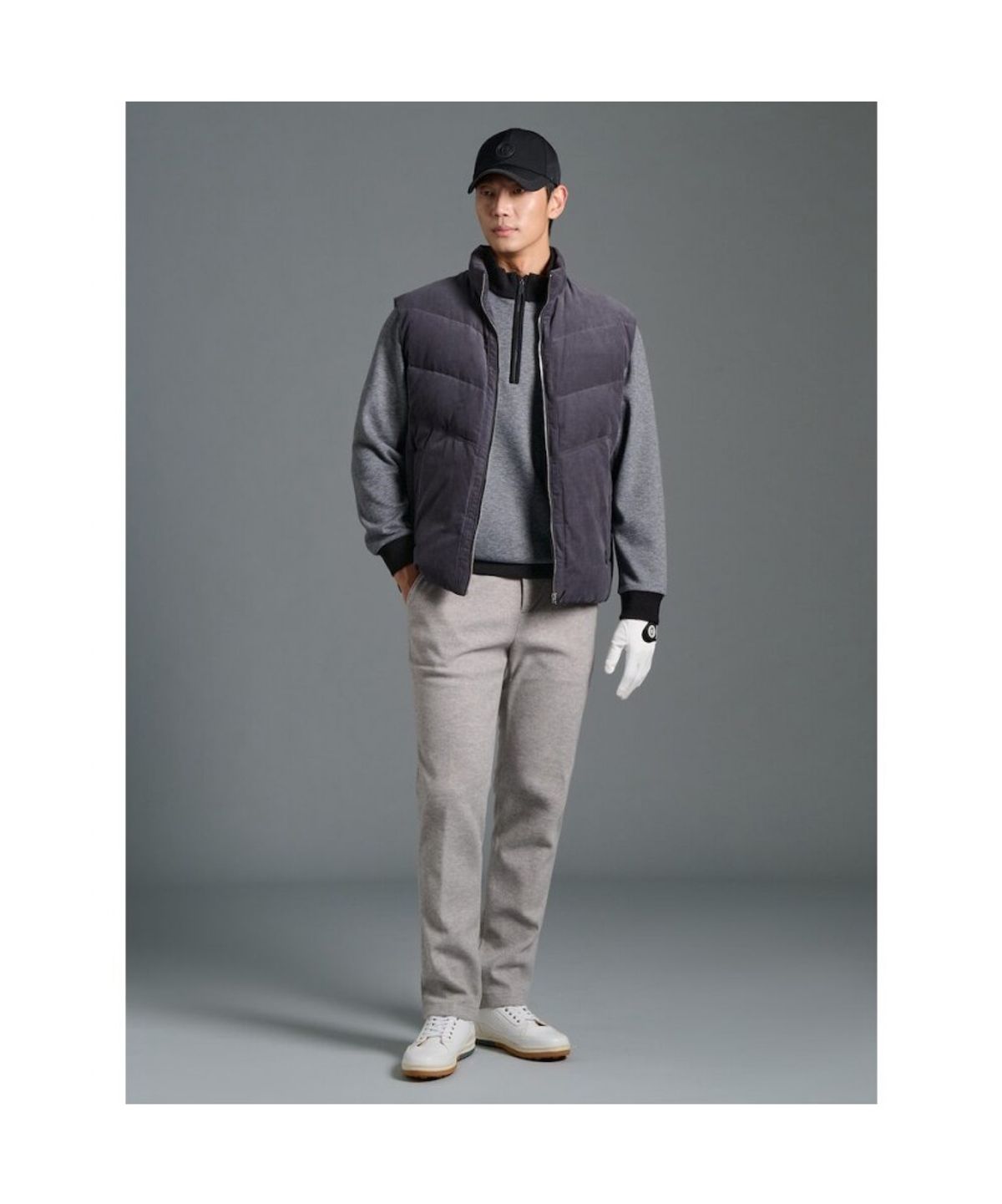 빈폴골프(BEANPOLE GOLF) 남성 셋업 팬츠 - 애쉬