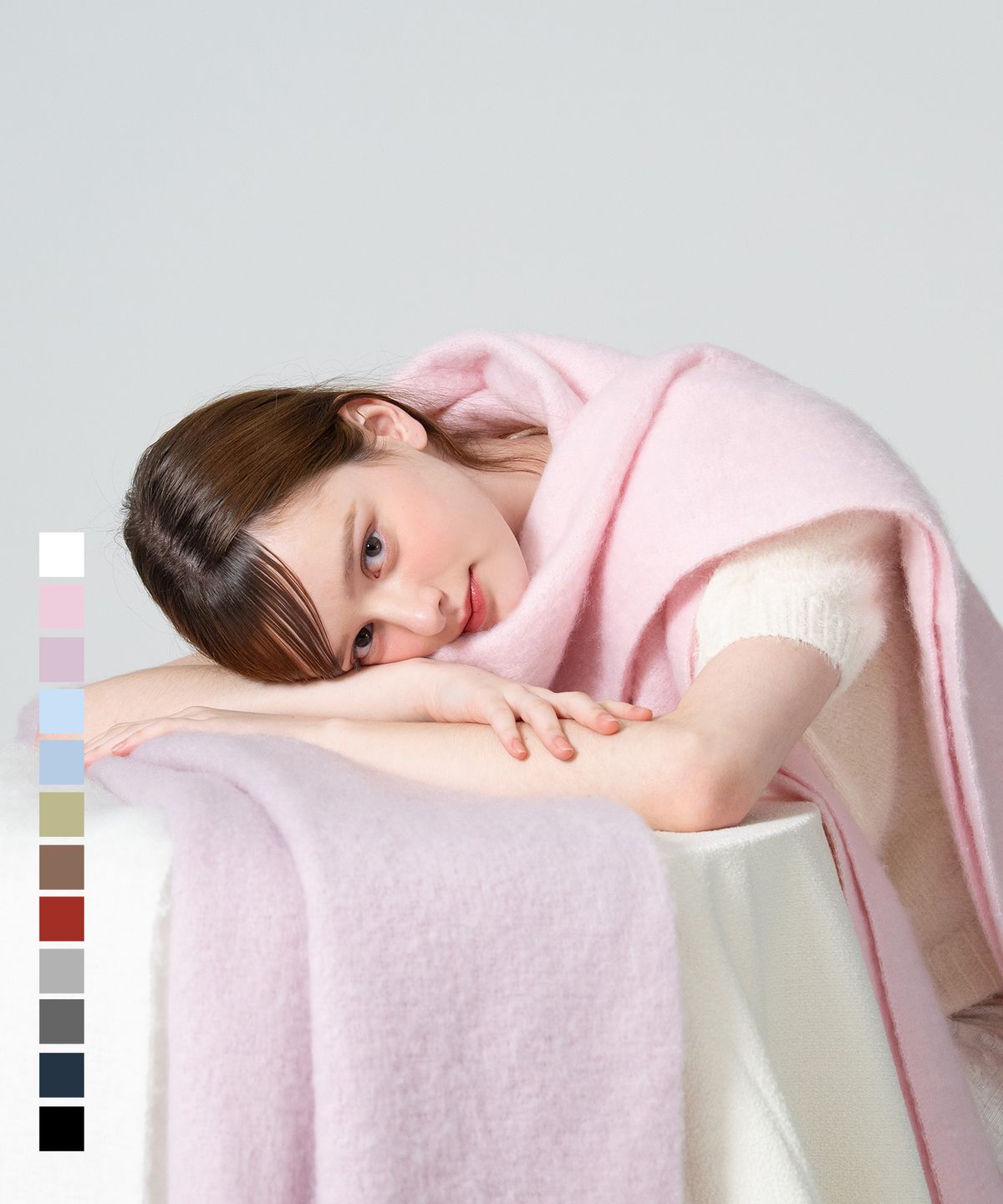 누아트 스튜디오(NUART STUDIO) 스노우 브러쉬드 머플러_12colors
