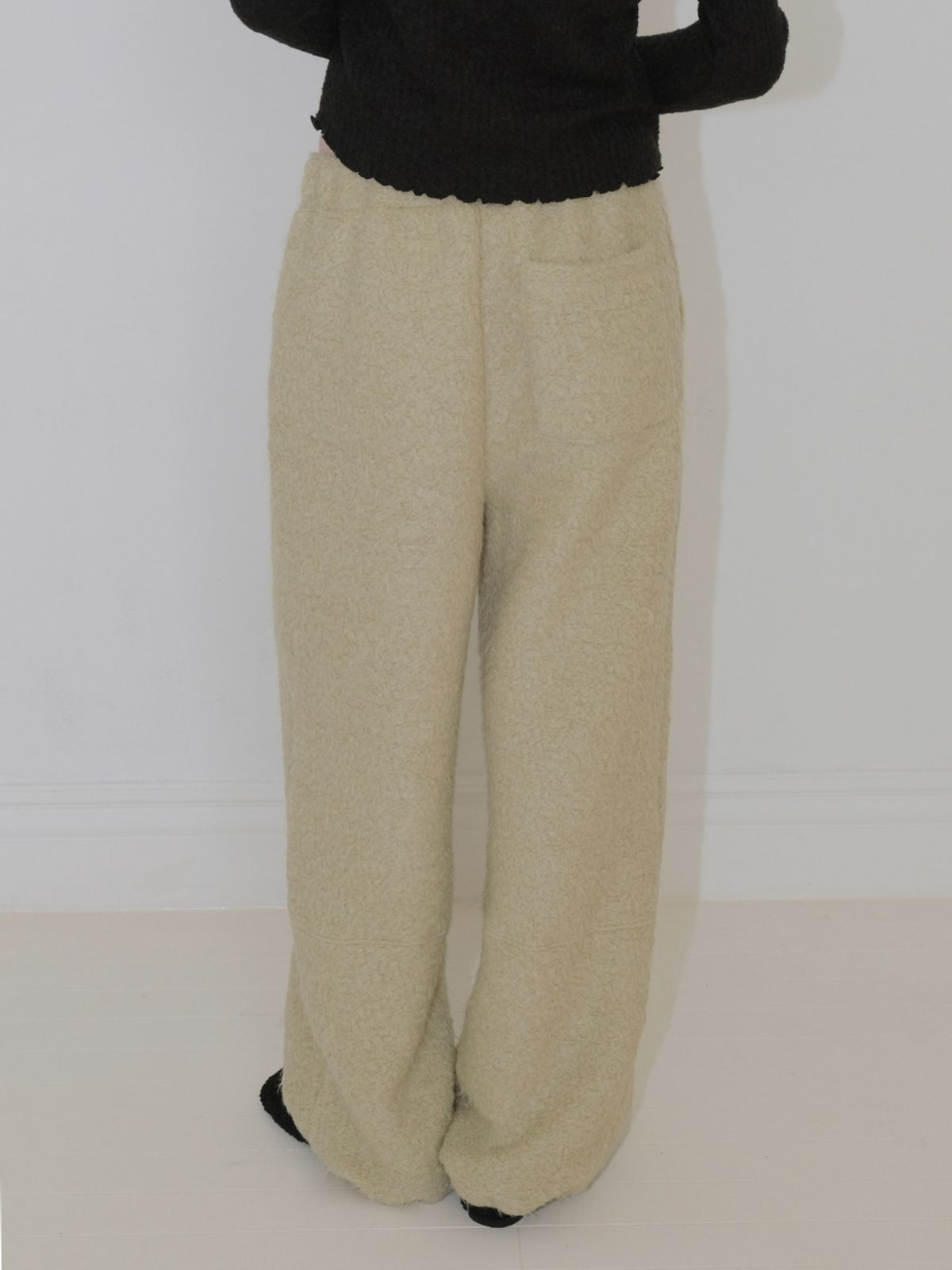 에트몽(ETMON) Fur Banding Pants, Light Green