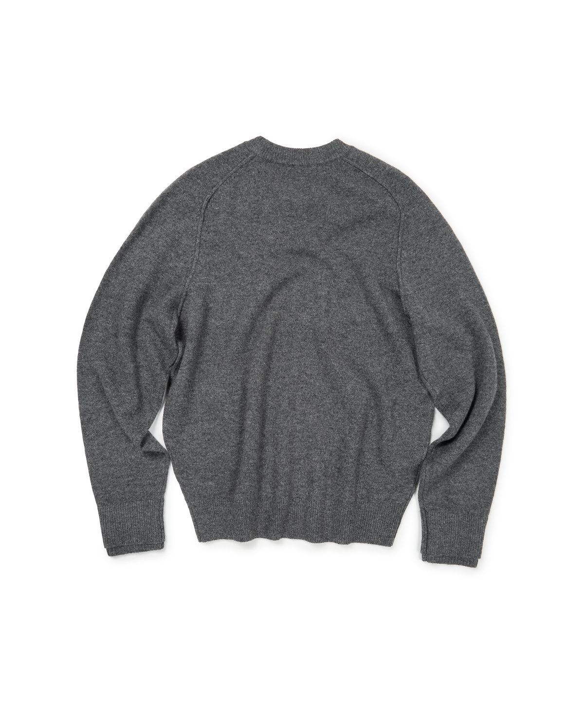 이티씨이(ETCE) (BASE) LAYERED CUFF ROUND KNIT (GRAY)