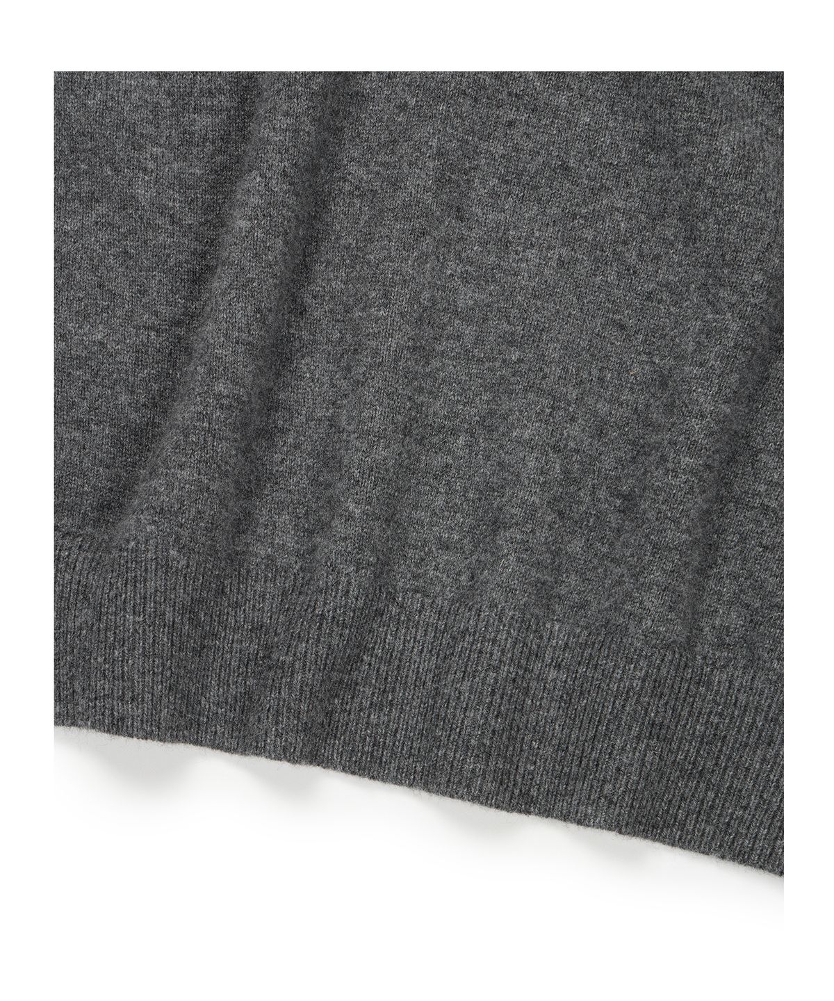 이티씨이(ETCE) (BASE) LAYERED CUFF ROUND KNIT (GRAY)