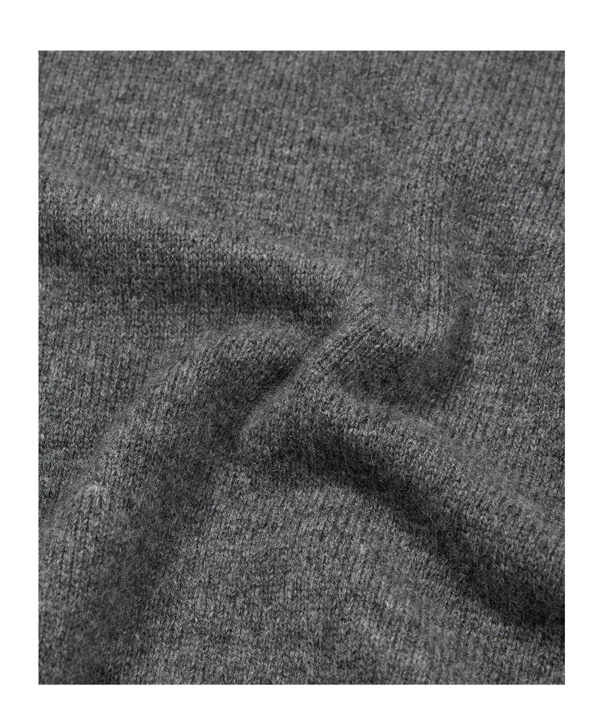 이티씨이(ETCE) (BASE) LAYERED CUFF ROUND KNIT (GRAY)