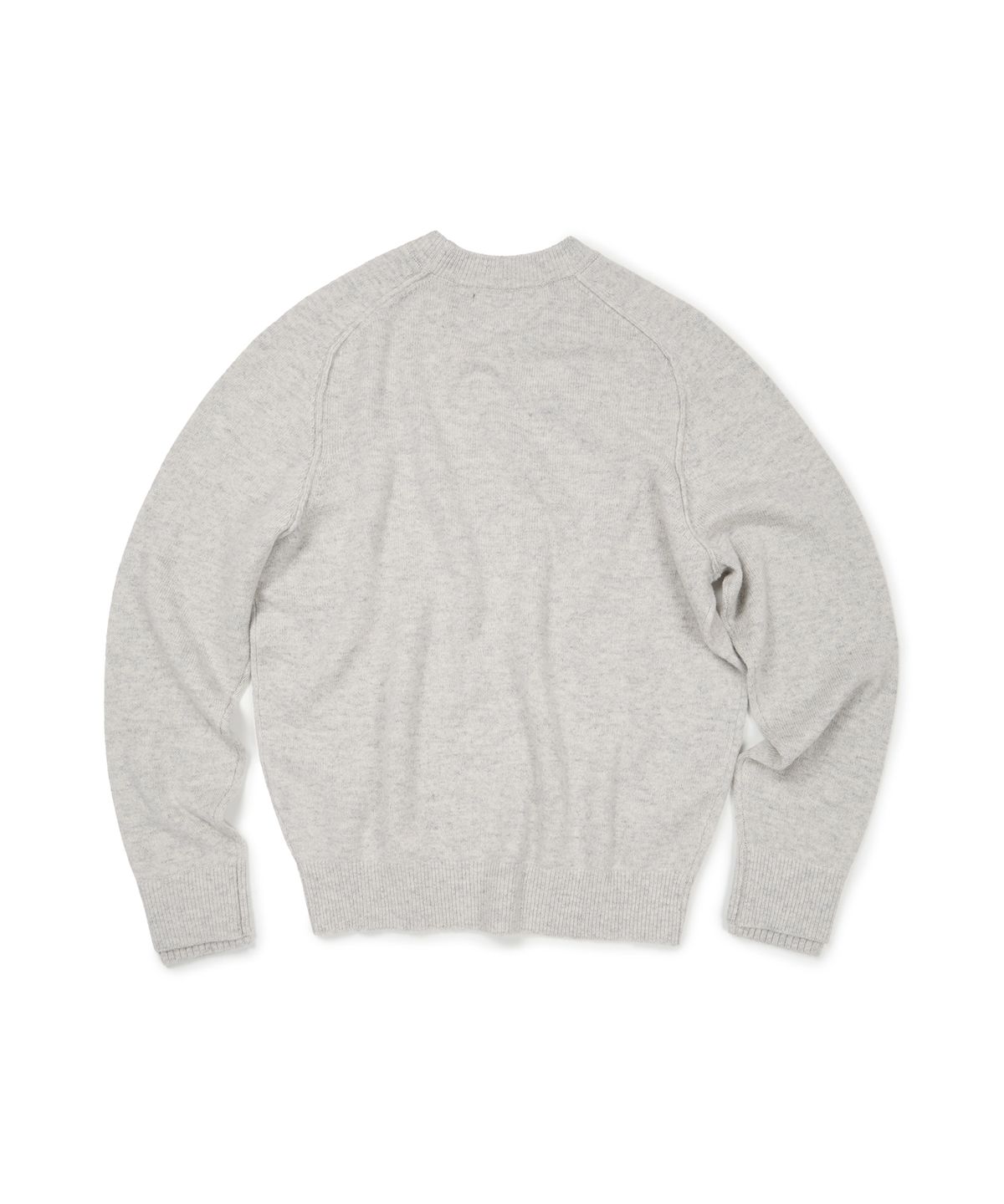 이티씨이(ETCE) (BASE) LAYERED CUFF ROUND KNIT (OATMEAL)