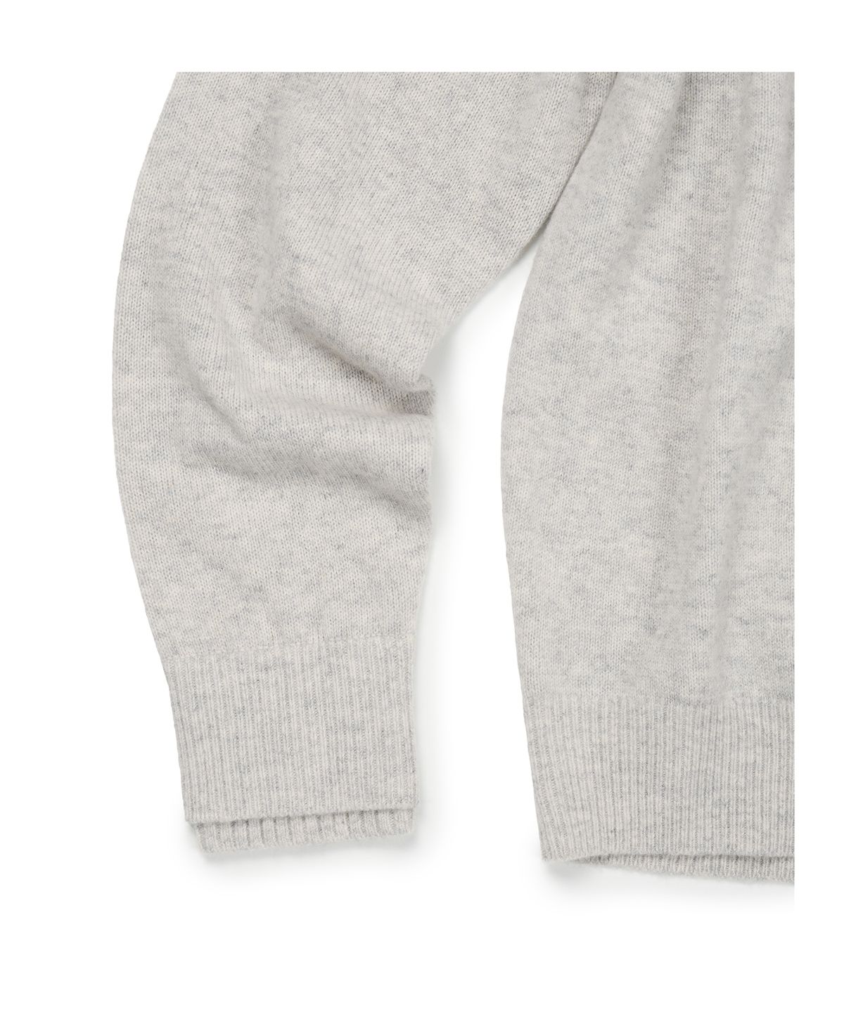 이티씨이(ETCE) (BASE) LAYERED CUFF ROUND KNIT (OATMEAL)