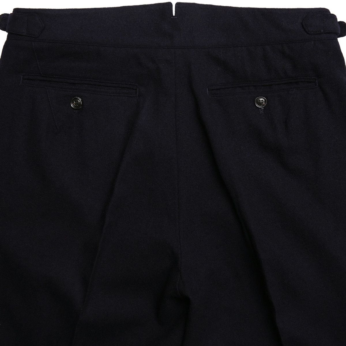 솔티(SORTIE) W412 Reve Pleats Wool Trousers (Dark Navy)