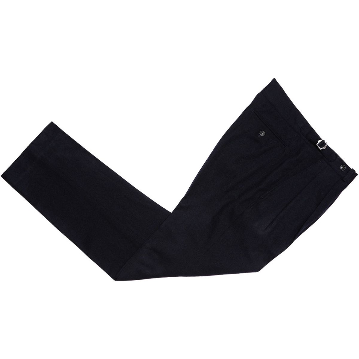솔티(SORTIE) W412 Reve Pleats Wool Trousers (Dark Navy)