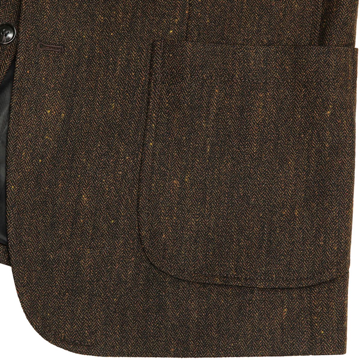솔티(SORTIE) 412 Herringbone Check Wool Silk Jacket (Brown)