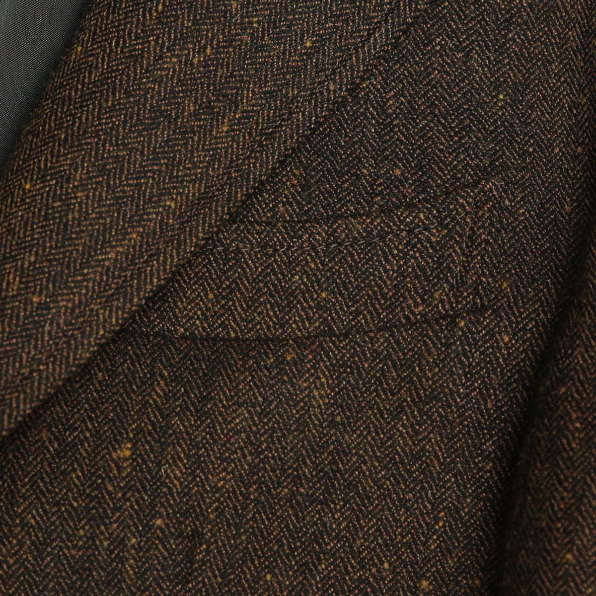 솔티(SORTIE) 412 Herringbone Check Wool Silk Jacket (Brown)