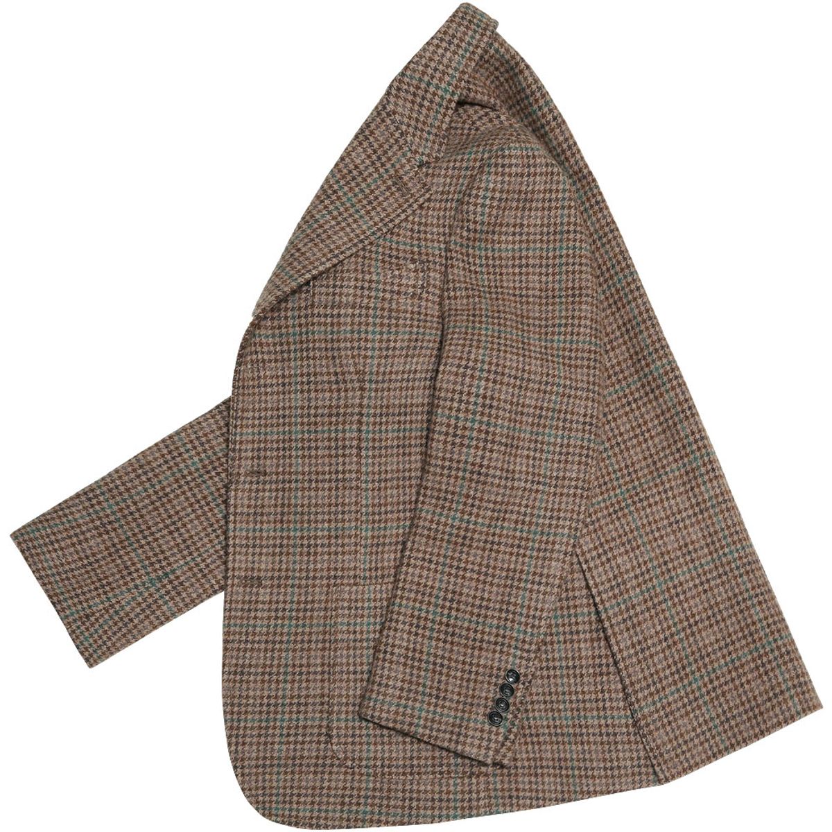 솔티(SORTIE) 412 Hound Check Wool Silk Jacket (Brown)
