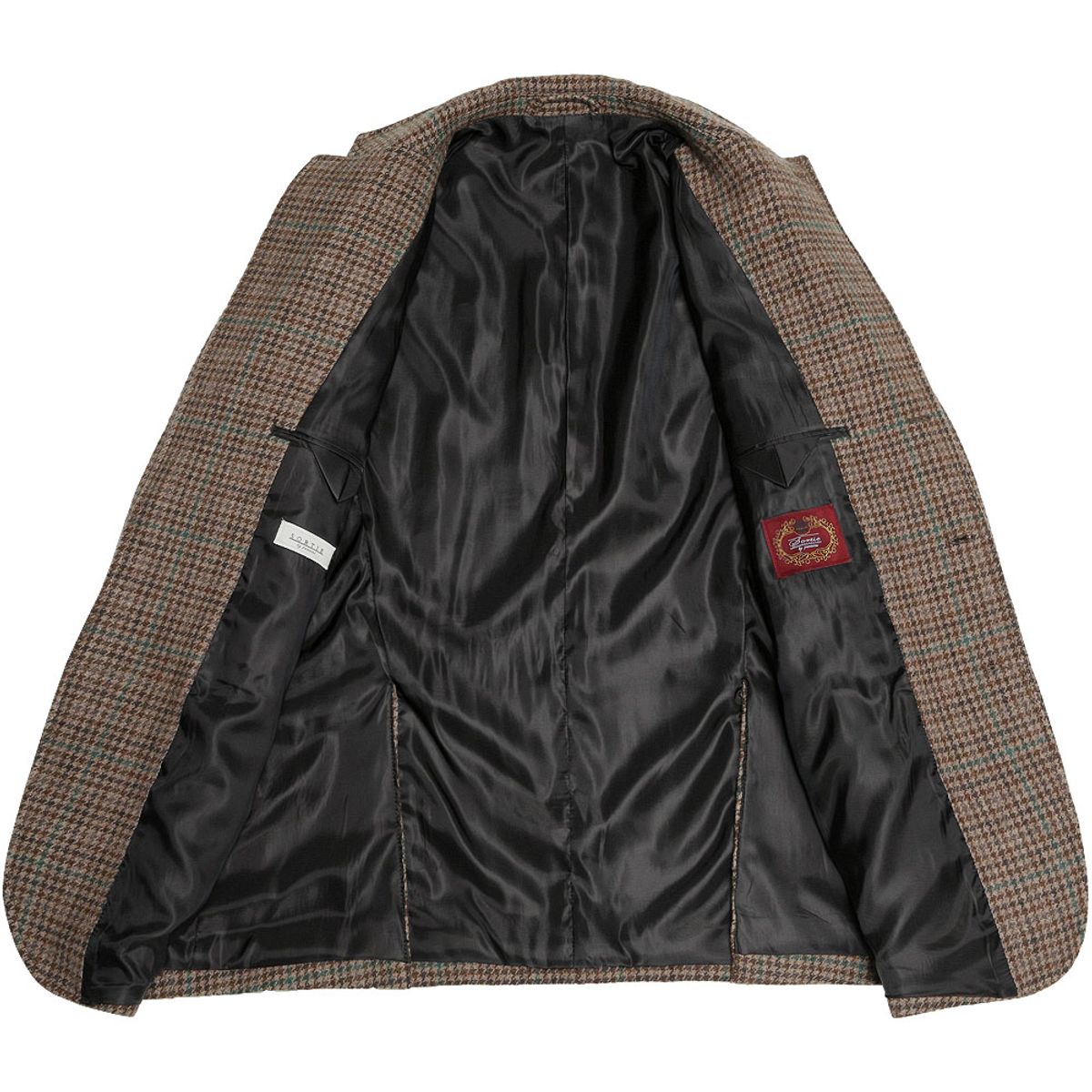 솔티(SORTIE) 412 Hound Check Wool Silk Jacket (Brown)