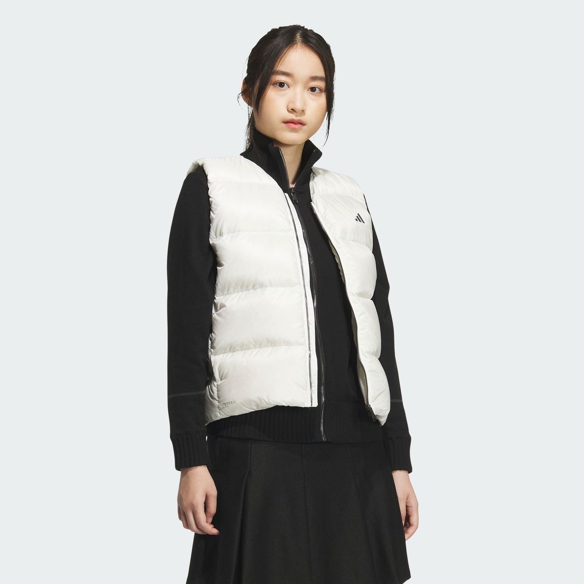 아디다스 골프(ADIDAS GOLF) 퍼텍스 퀀텀 전장 지퍼 다운 베스트 JM7128