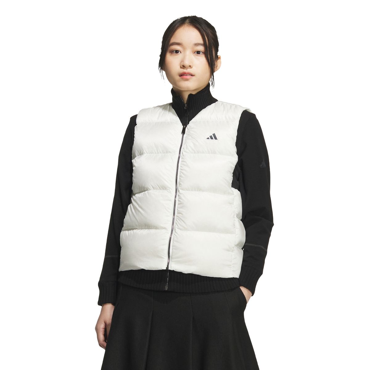 아디다스 골프(ADIDAS GOLF) 퍼텍스 퀀텀 전장 지퍼 다운 베스트 JM7128