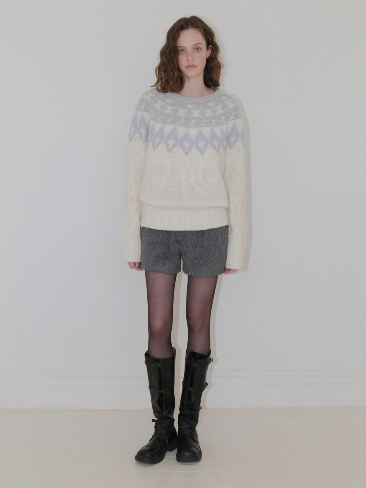 에트몽(ETMON) Wool Basic Short Pants, Charcoal