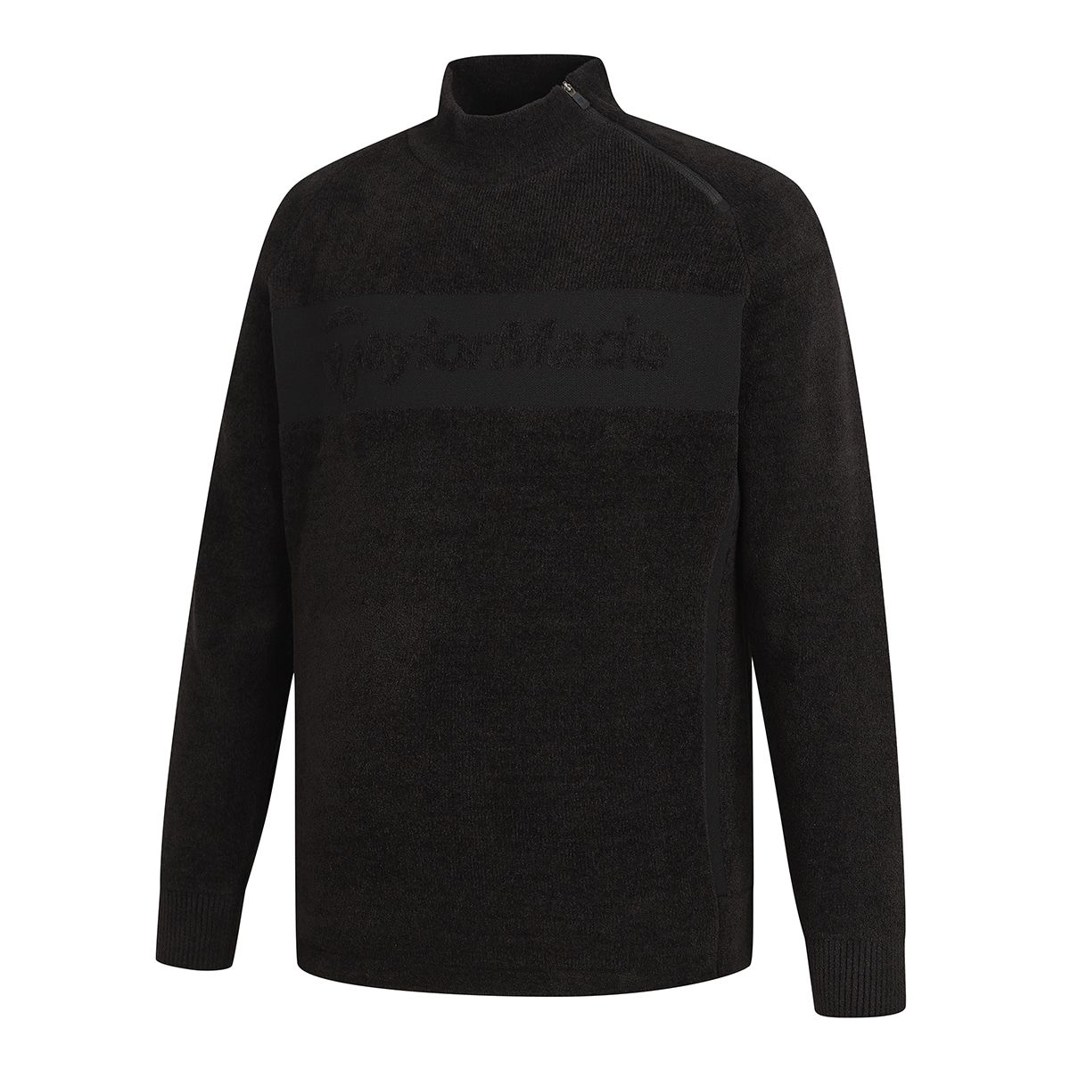 테일러메이드 어패럴(TAYLORMADE APPAREL) 남성 비대칭 지퍼 하이넥 니트 TSO-41HG22-199