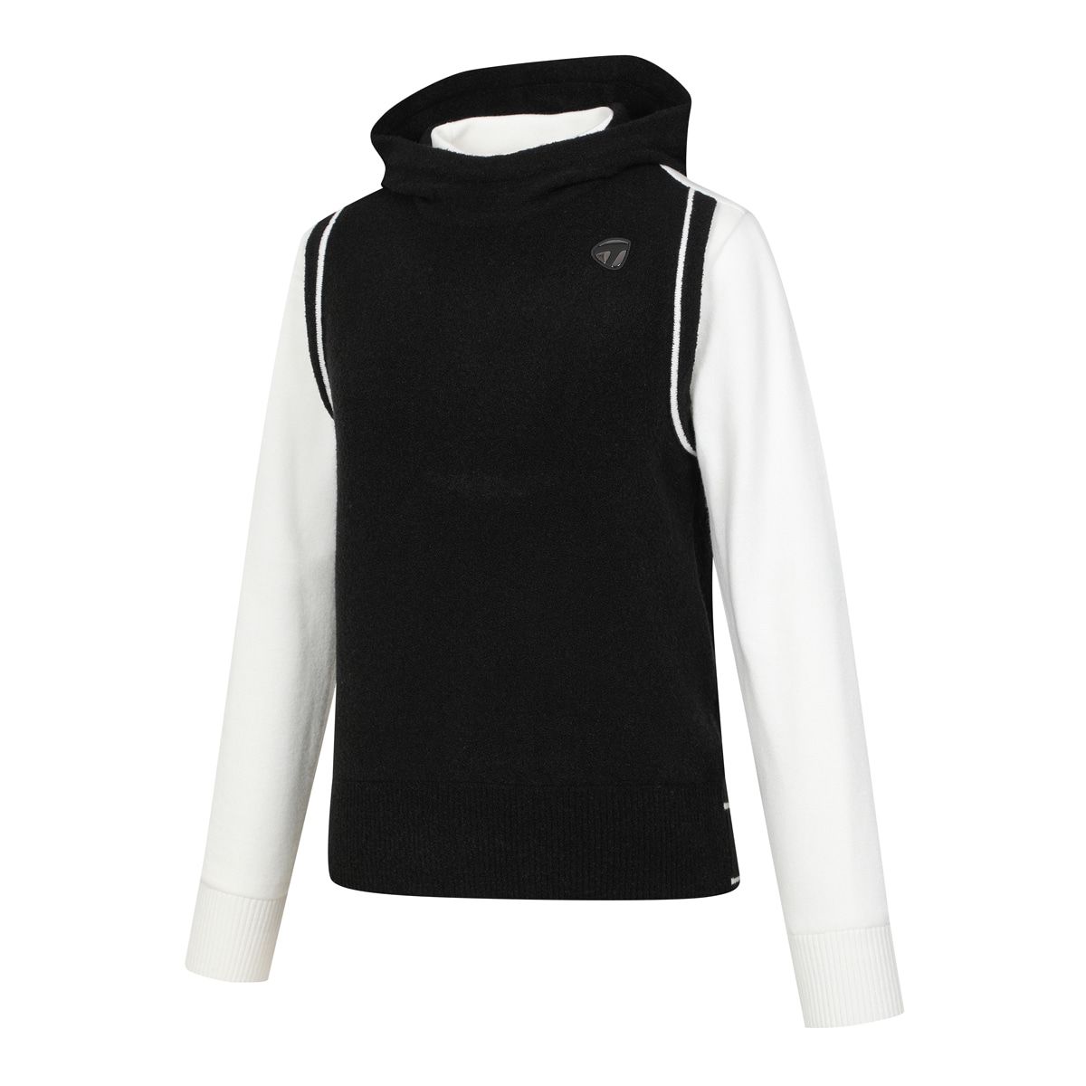 테일러메이드 어패럴(TAYLORMADE APPAREL) 여성 레이어드룩 후드 방풍 니트 TSO-81HG25-199