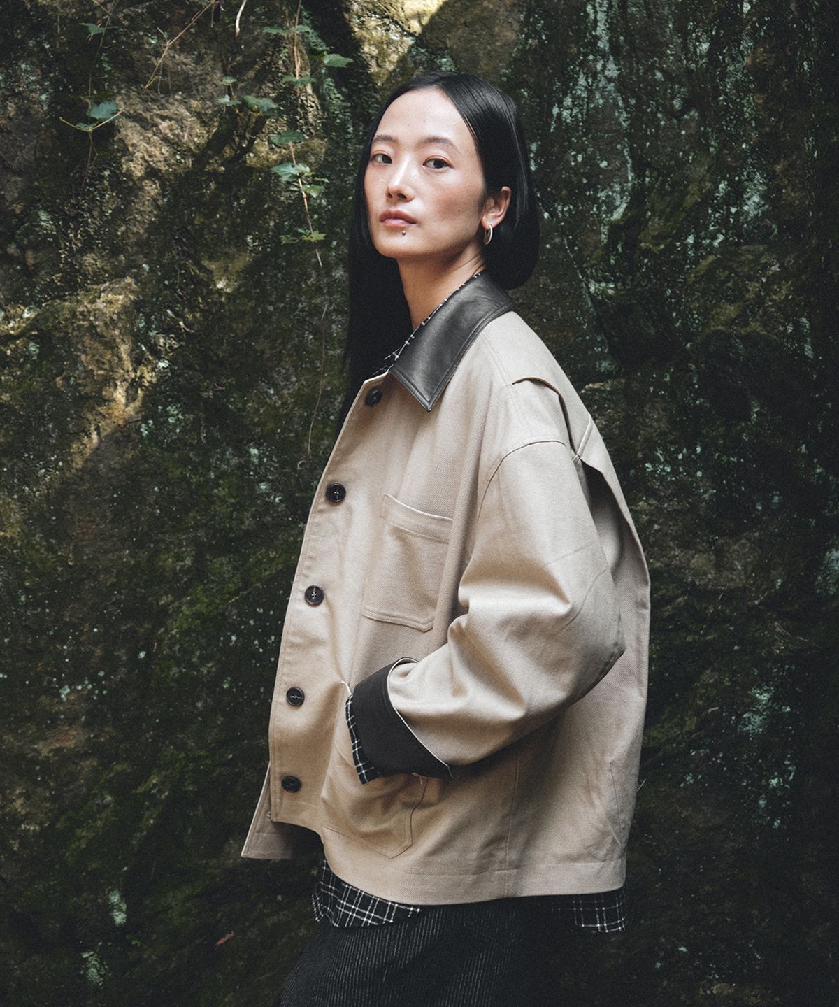 뮤제(MUSEE) [3rd] FALLET Oversize Work Jacket_Beige