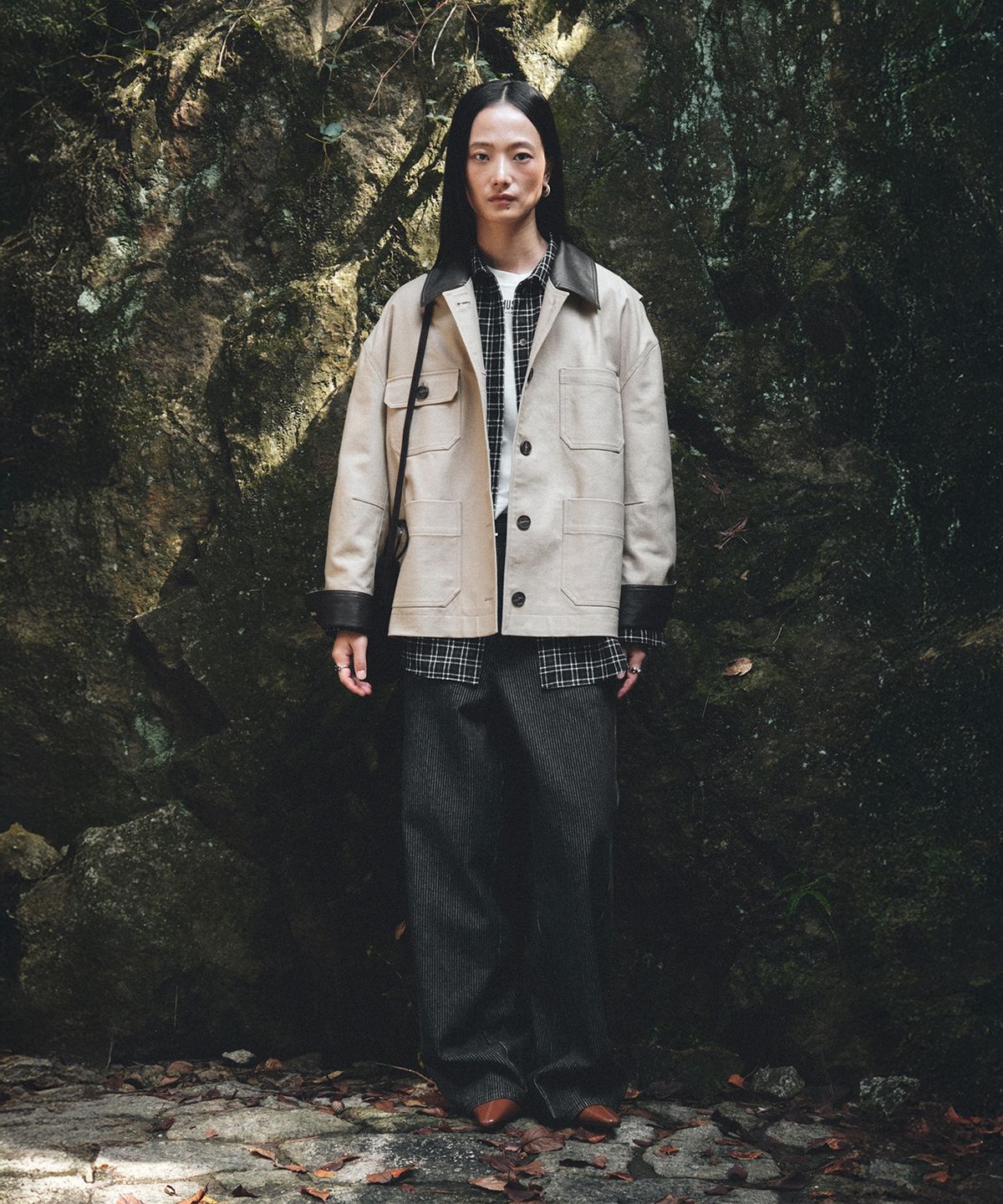 뮤제(MUSEE) [3rd] FALLET Oversize Work Jacket_Beige