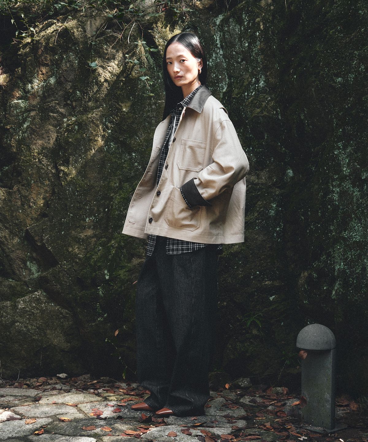 뮤제(MUSEE) [3rd] FALLET Oversize Work Jacket_Beige