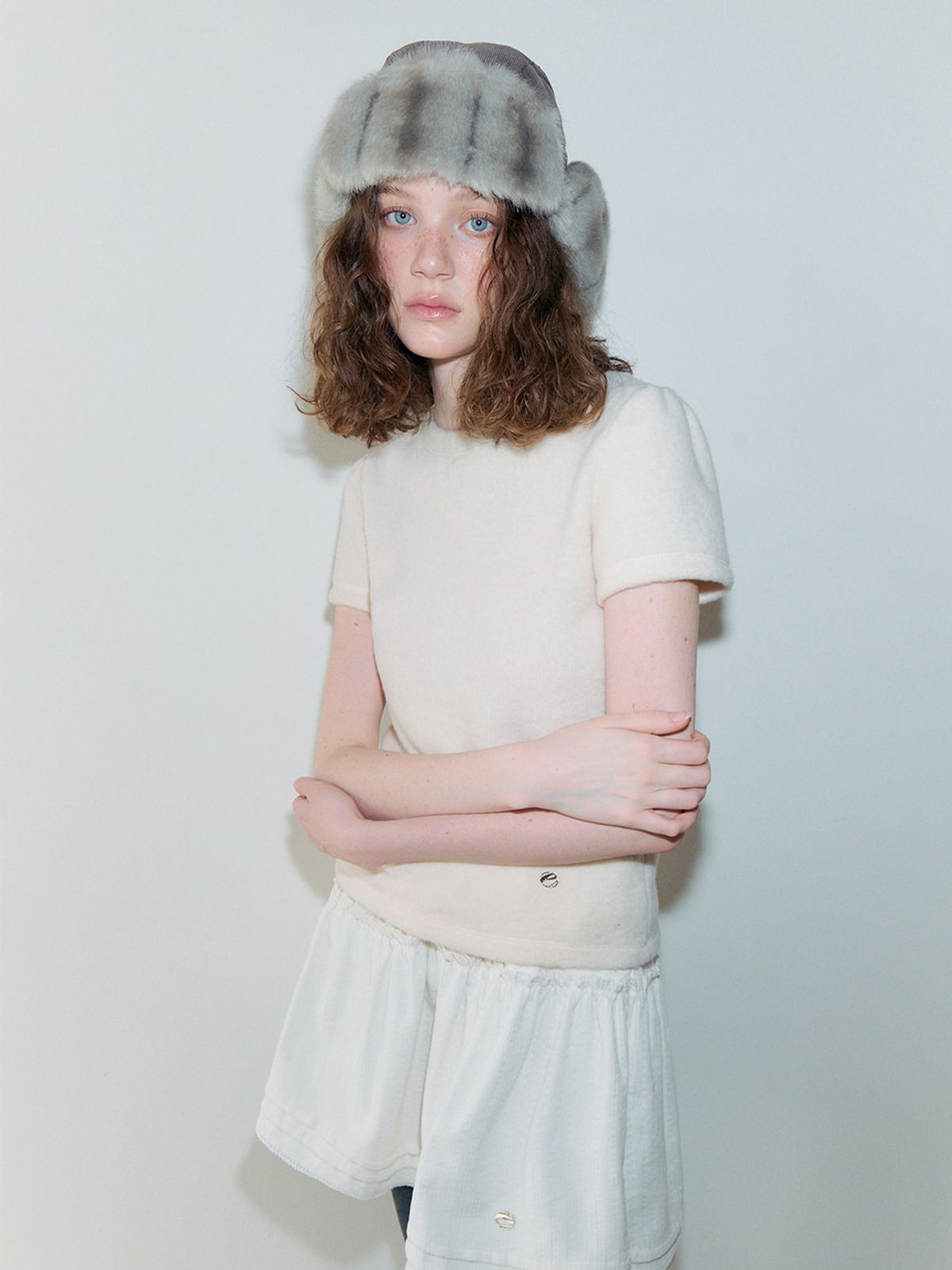 에트몽(ETMON) Cozy Puff T-Shirt, Ivory