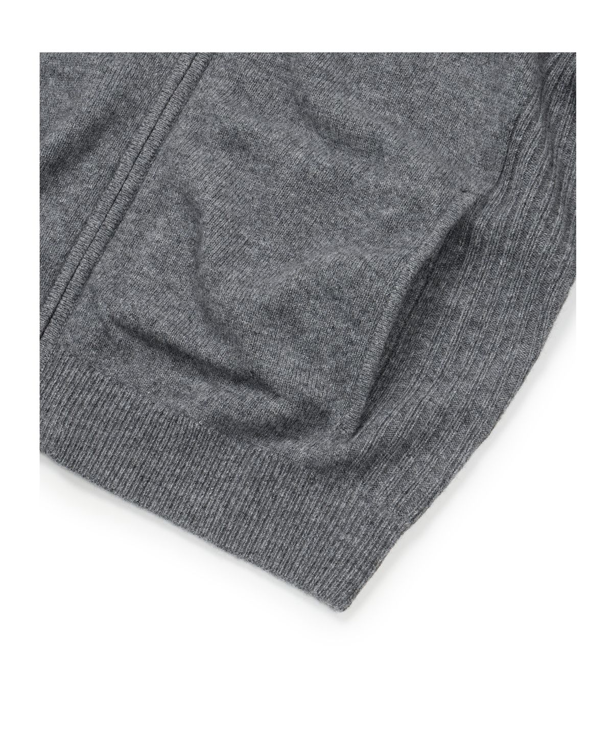 이티씨이(ETCE) SMOCKING WOOL KNIT ZIP UP (CHARCOAL)