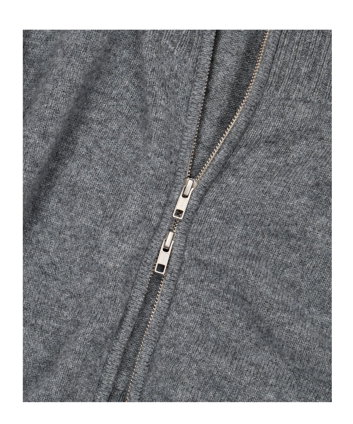 이티씨이(ETCE) SMOCKING WOOL KNIT ZIP UP (CHARCOAL)