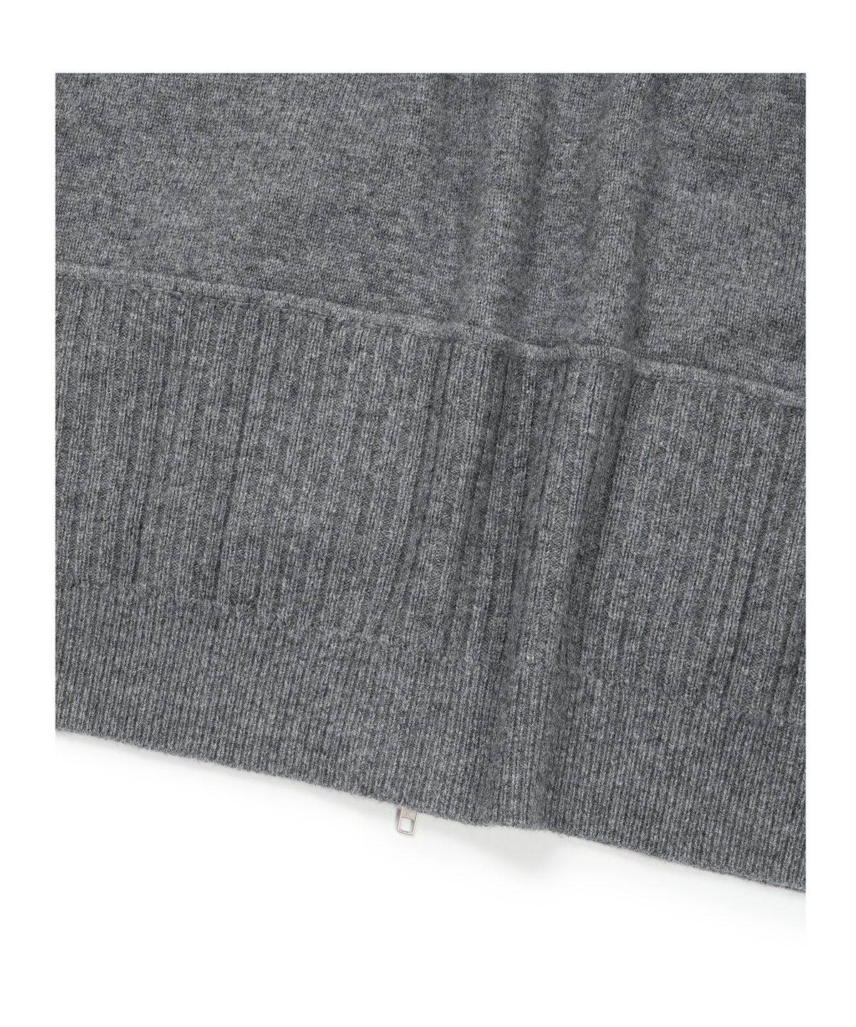 이티씨이(ETCE) SMOCKING WOOL KNIT ZIP UP (CHARCOAL)