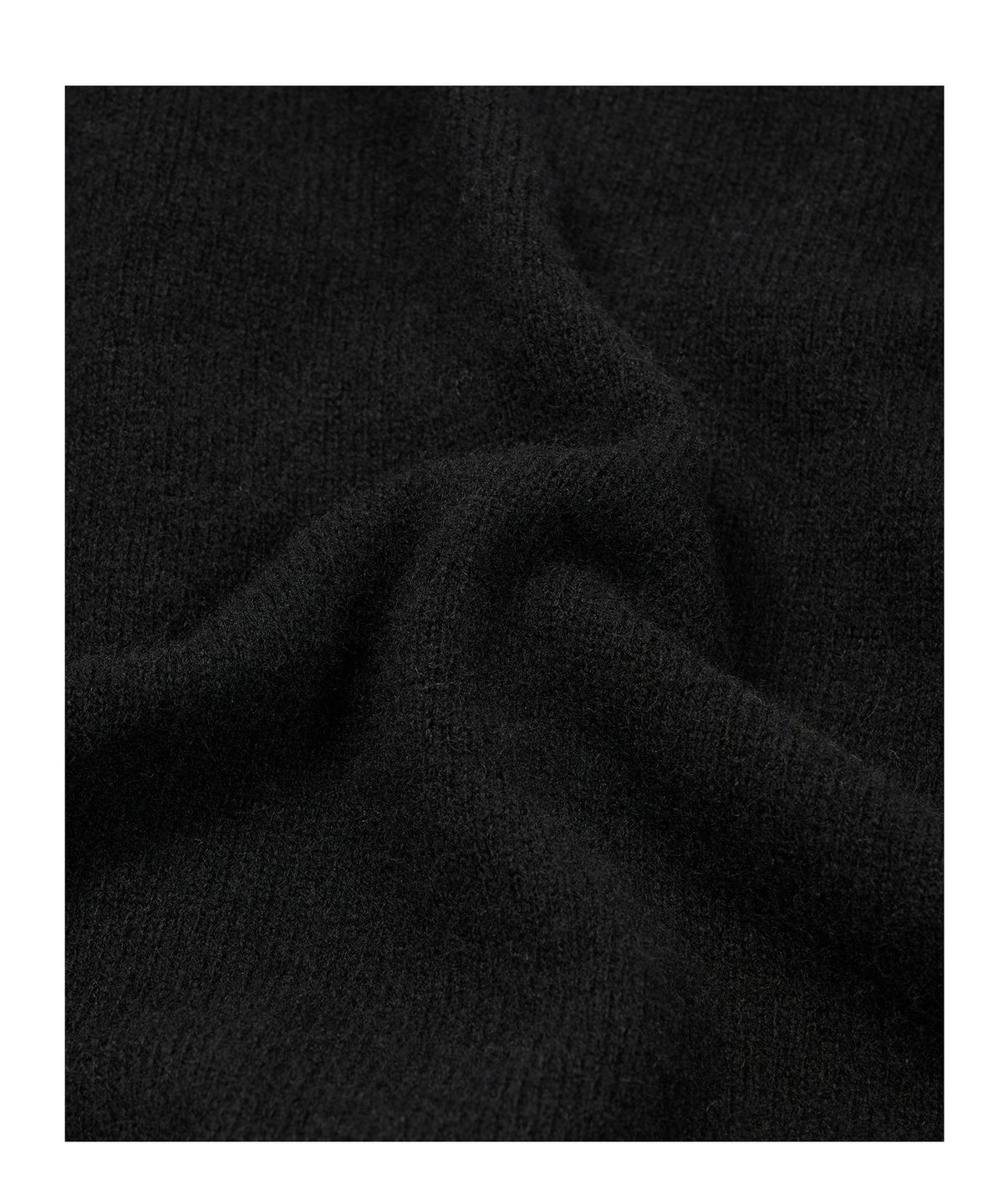 이티씨이(ETCE) SMOCKING WOOL KNIT ZIP UP (BLACK)