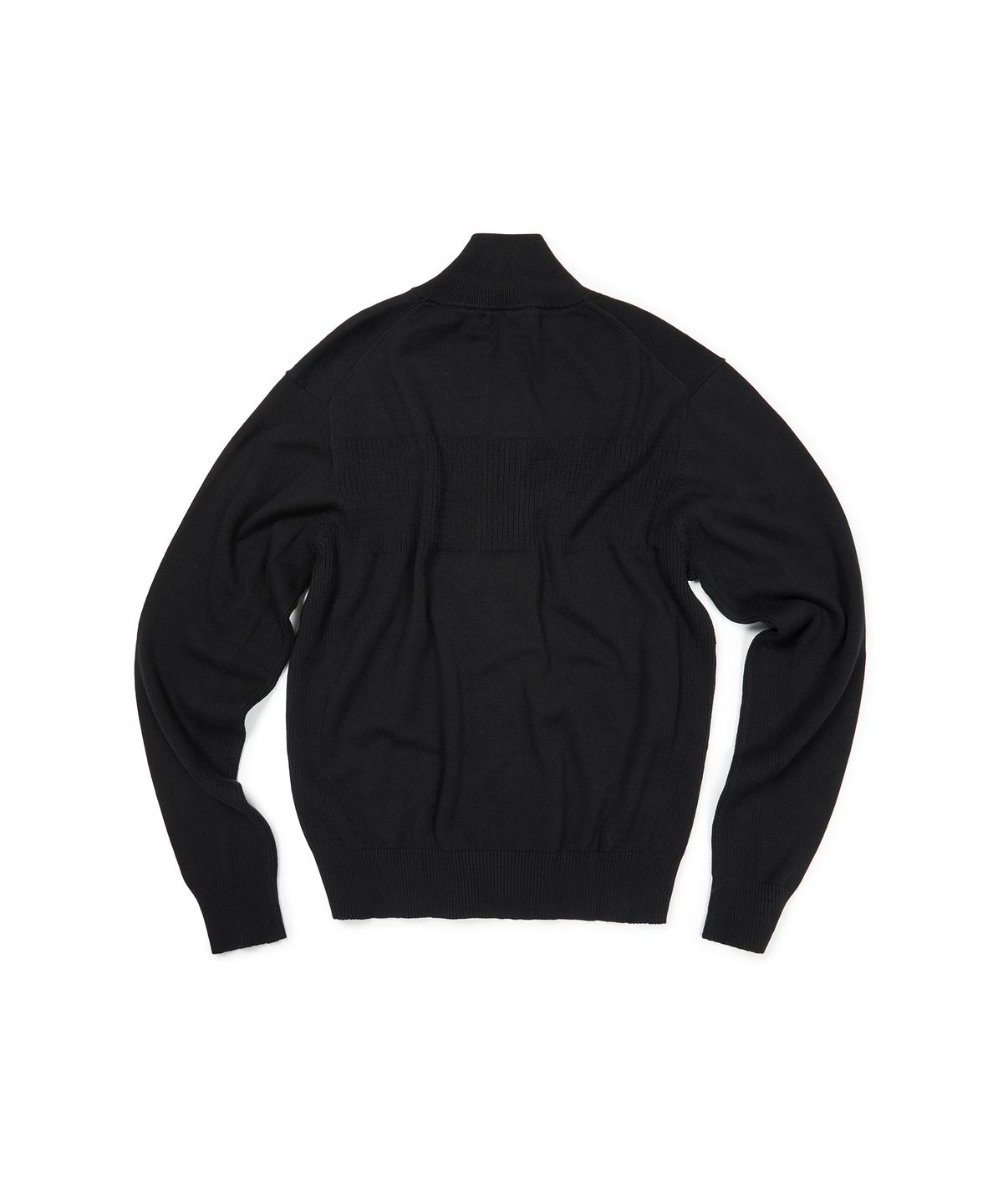 이티씨이(ETCE) COTTON KNIT ZIP UP (BLACK)