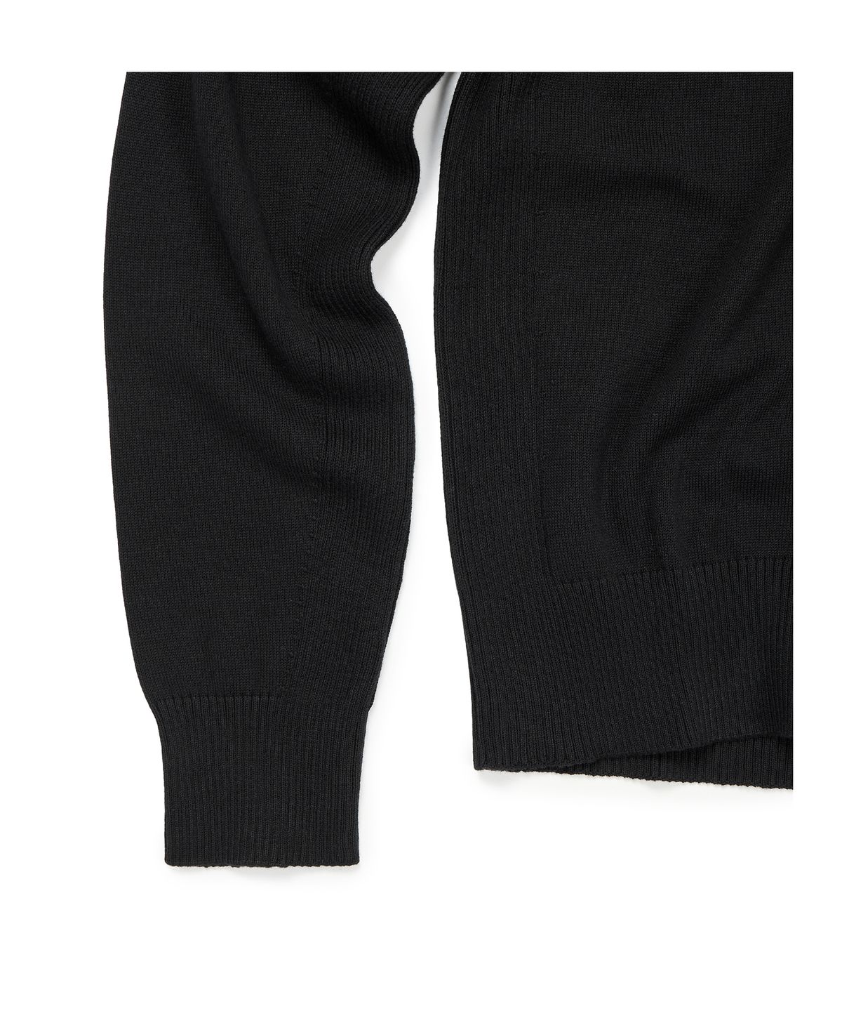 이티씨이(ETCE) COTTON KNIT ZIP UP (BLACK)