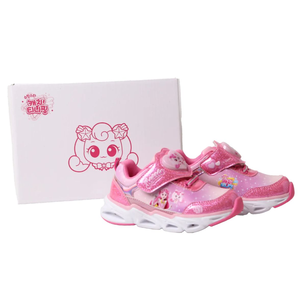 하버드슈즈 키즈(HARVARD SHOES KIDS) 캐치티니핑 프린세스 LED 운동화 여아 키즈  스니커즈