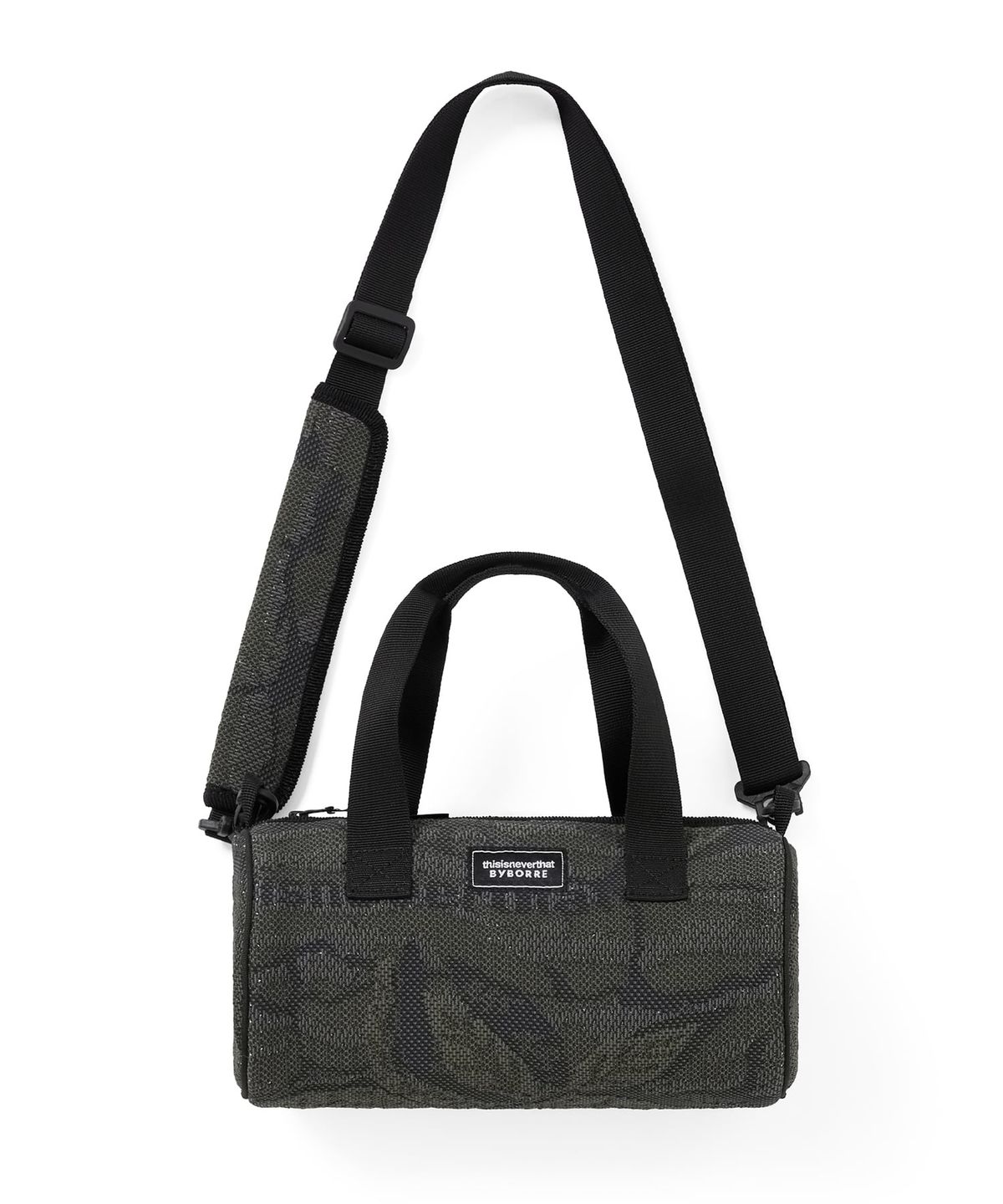 디스이즈네버댓(THISISNEVERTHAT) TNT BYBORRE Duffle Bag Camo