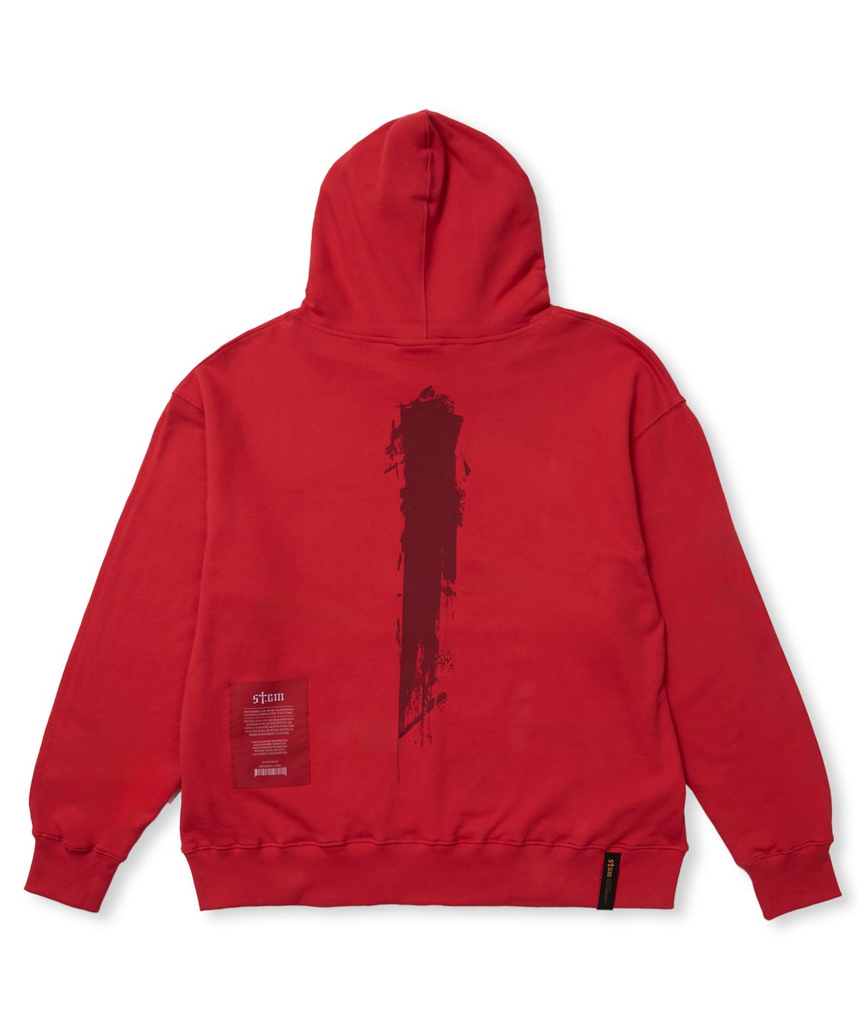 스티그마(STIGMA) PAINT HOODIE RED