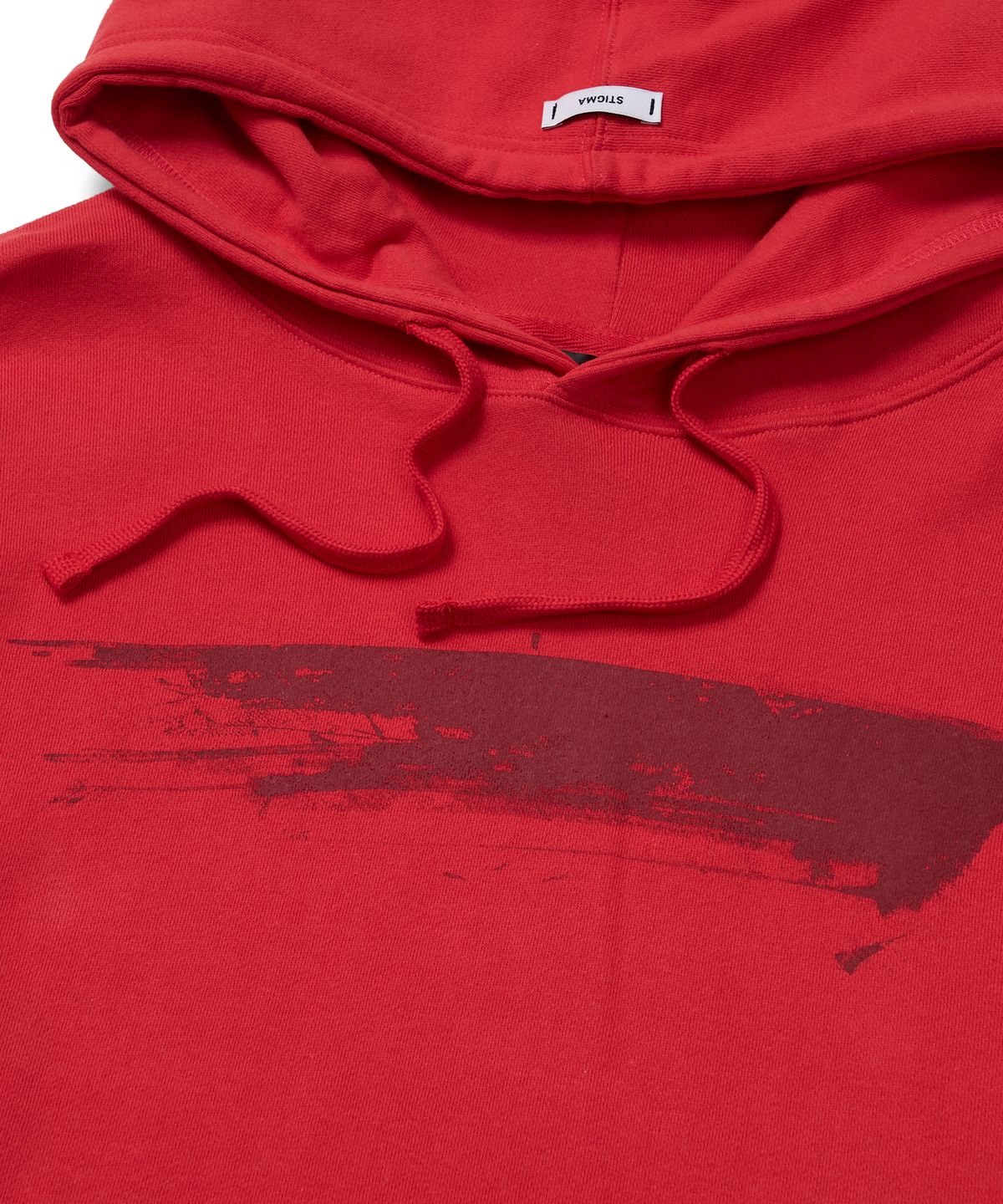 스티그마(STIGMA) PAINT HOODIE RED