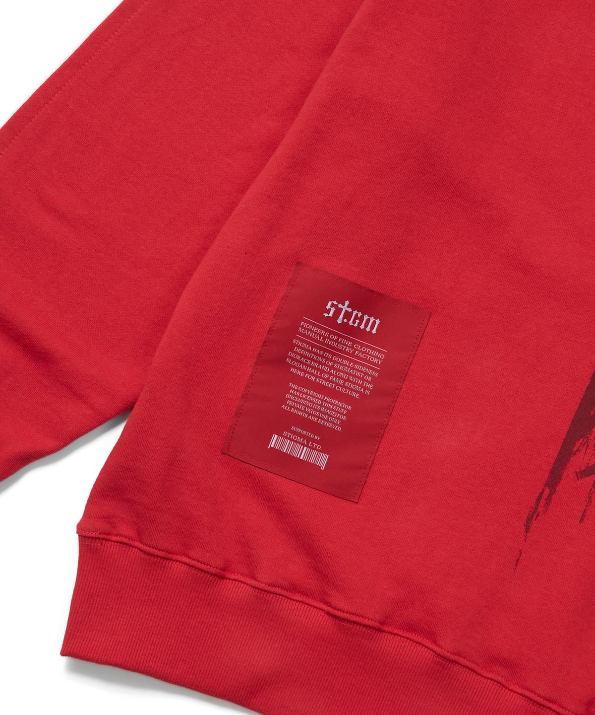 스티그마(STIGMA) PAINT HOODIE RED