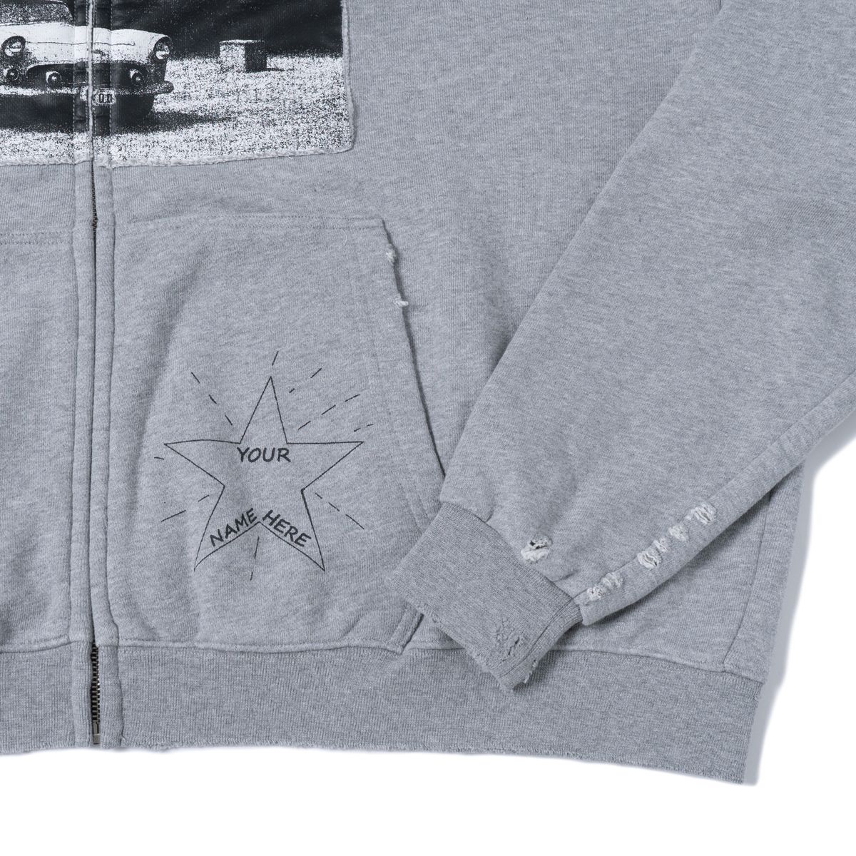 노드(NOD) Old hollywood Zip-up hoodie (Grey)