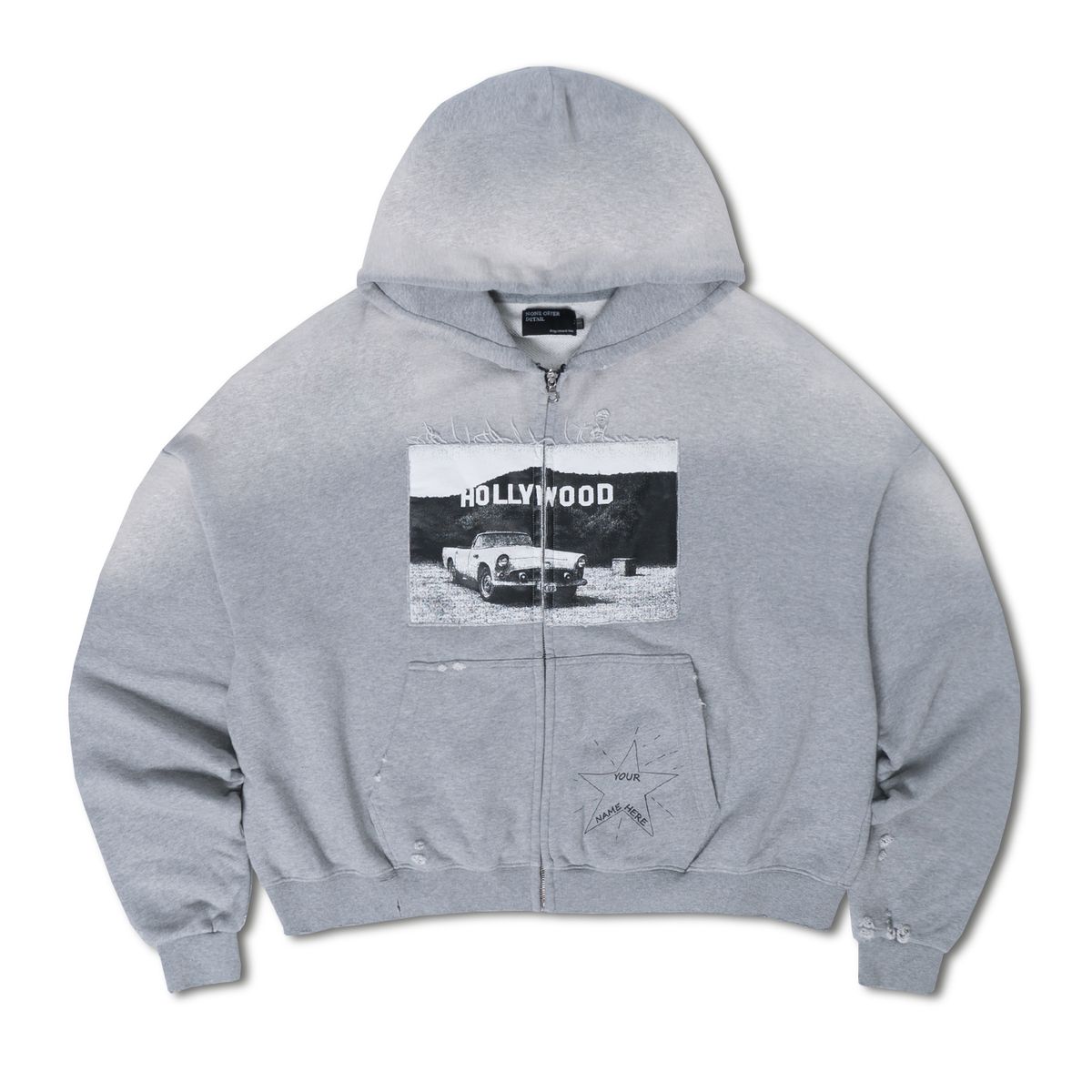노드(NOD) Old hollywood Zip-up hoodie (Grey)