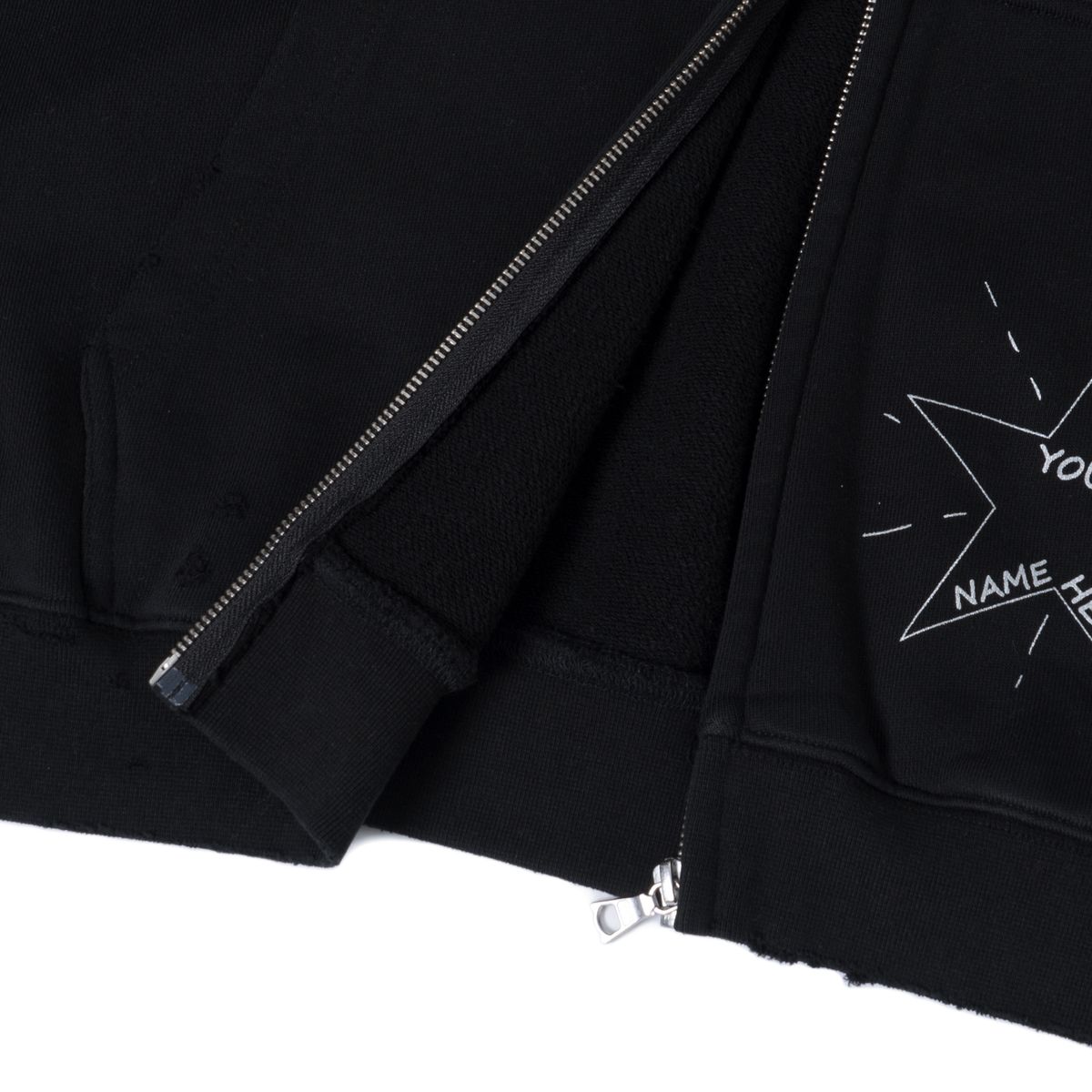 노드(NOD) Old hollywood Zip-up hoodie (Black)