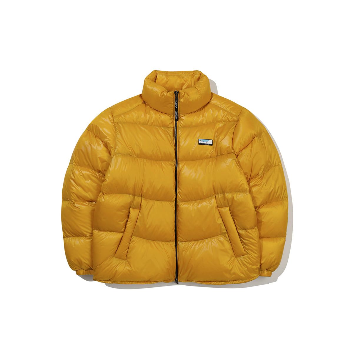 코닥(KODAK) 컬러라마 패턴 구스 다운 자켓 YELLOW