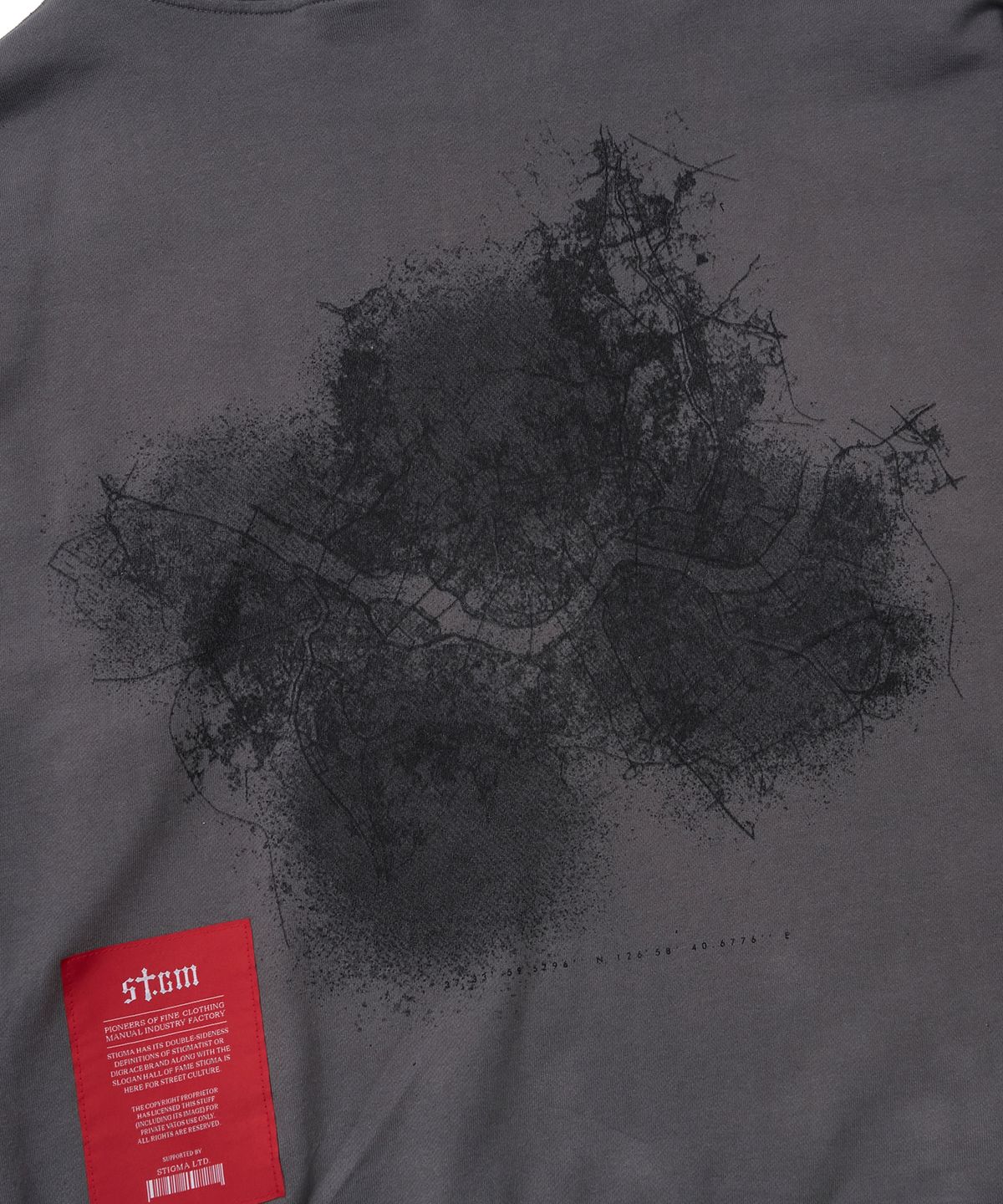 스티그마(STIGMA) SEOUL MAP HOODIE GRAY