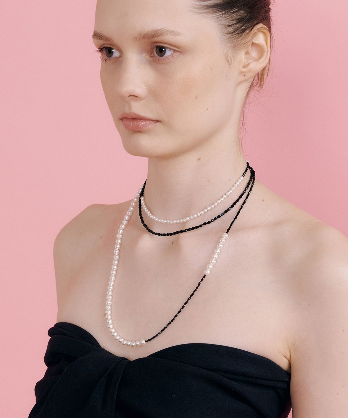 마티아스(MATIAS) Black egg Necklace