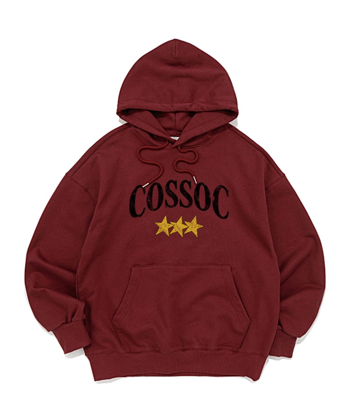 코소(COSO) 스타 크랙 후드 티셔츠(GERY)